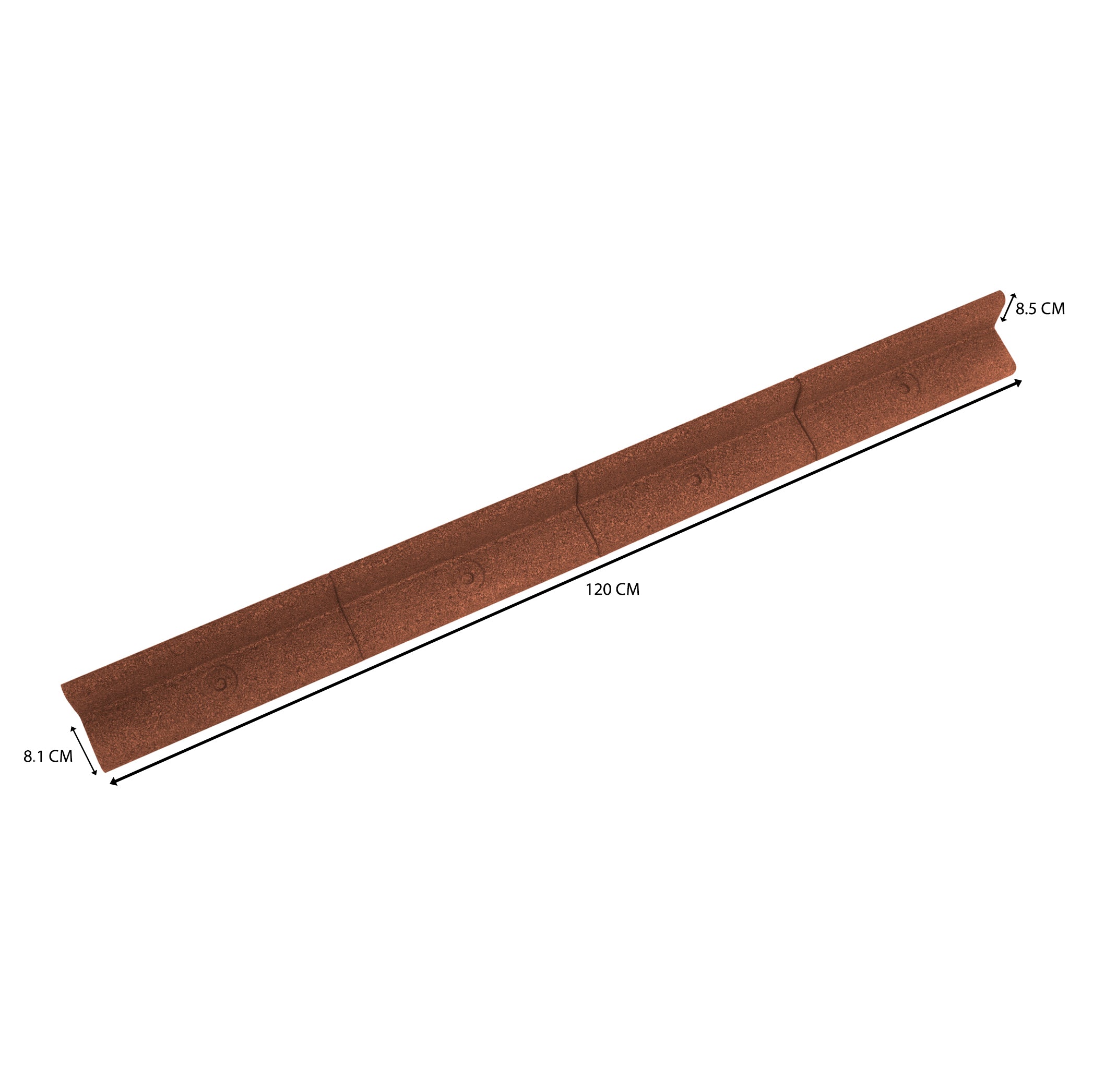 Flexible Lawn Edging 7.2m - Terracotta