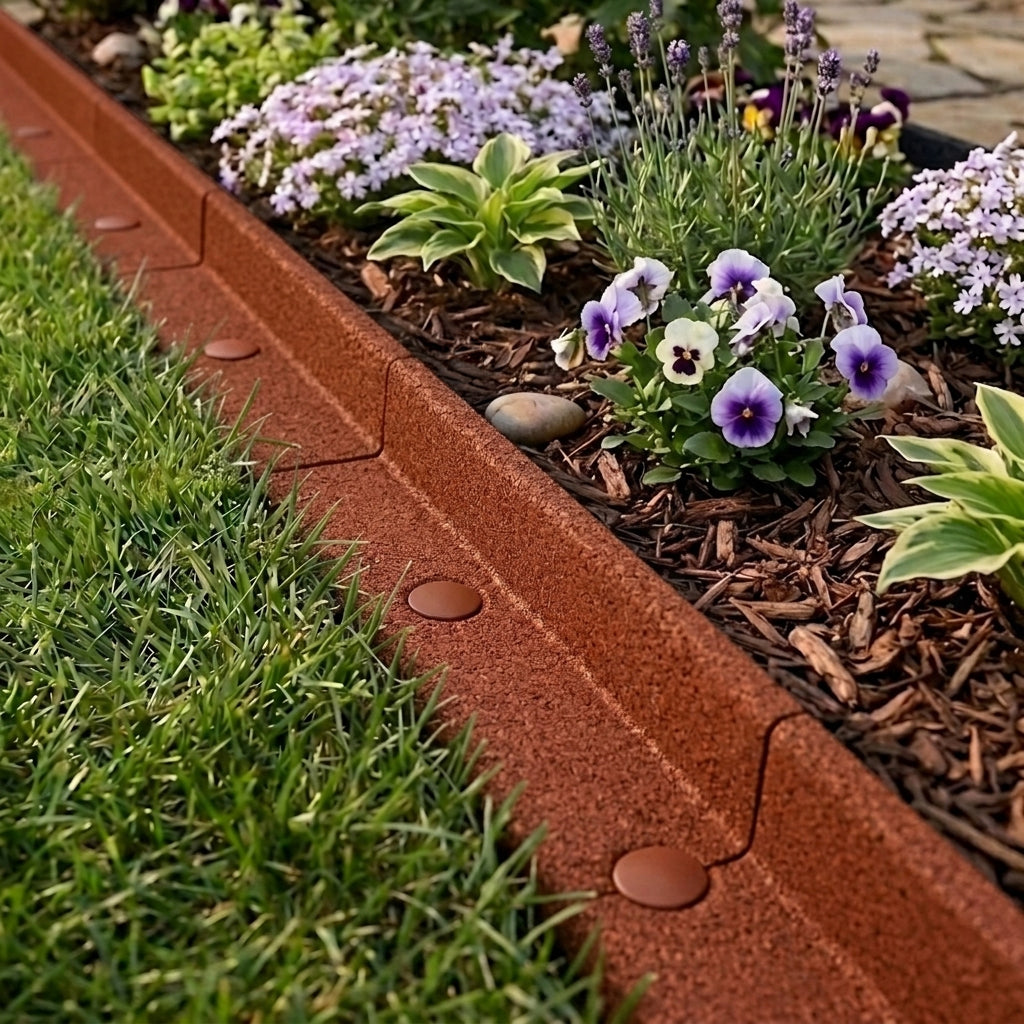 Flexible Lawn Edging 4.8m - Terracotta