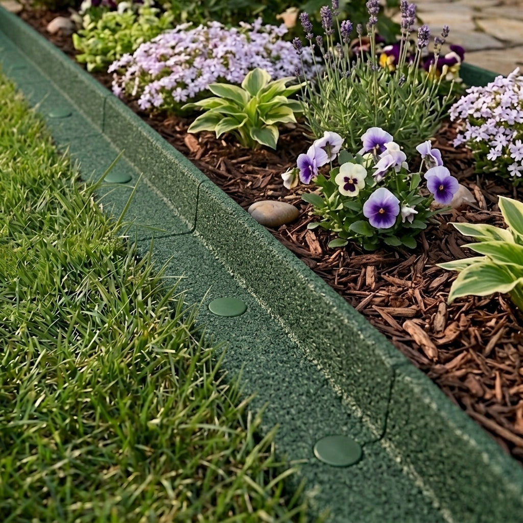 Flexible Lawn Edging 4.8m - Green