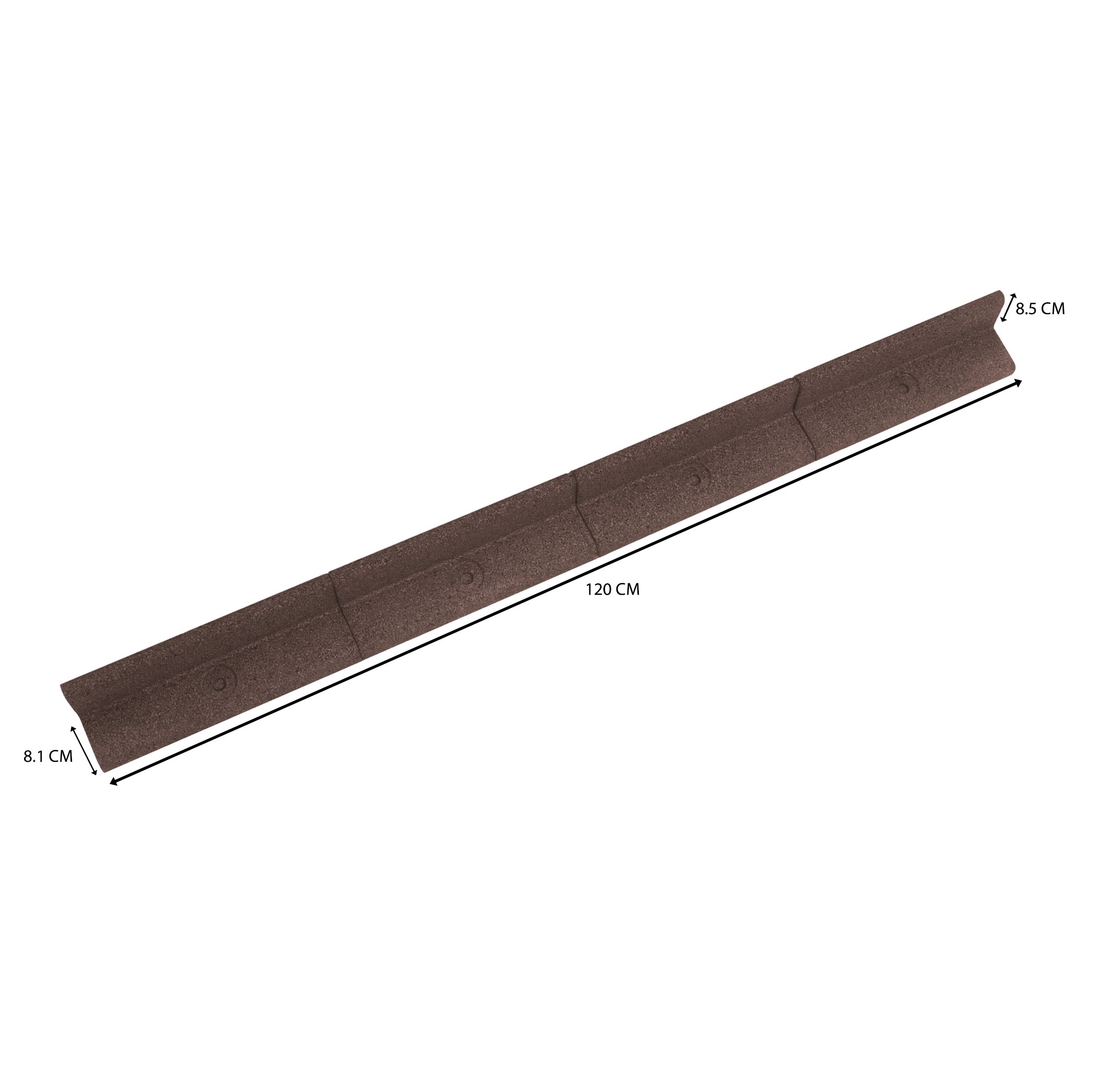 Flexible Lawn Edging 7.2m - Brown