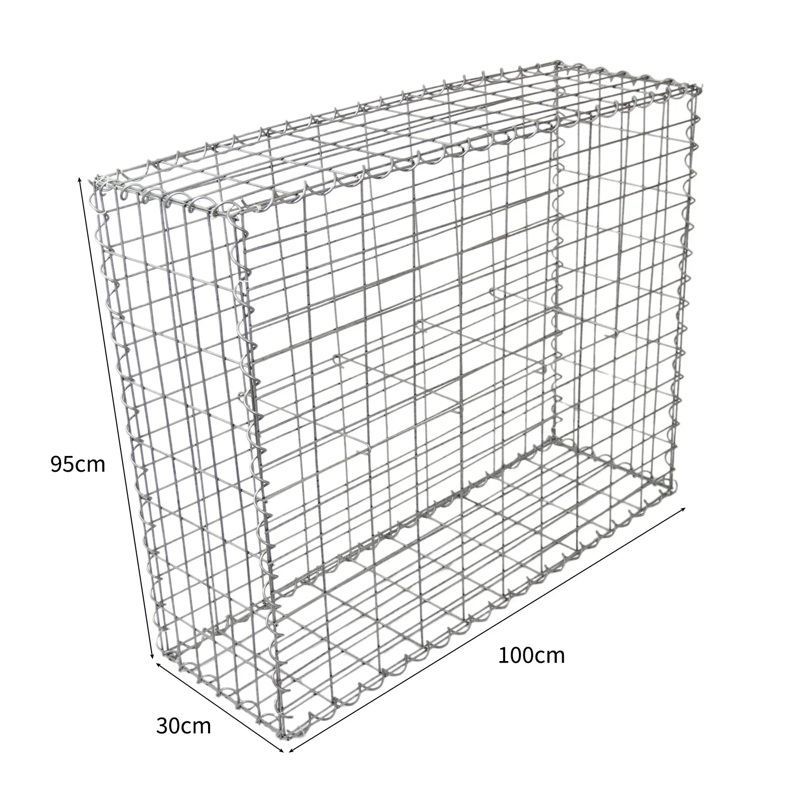 Gabion Baskets 100 x 95 x 30cm / 4 Pack