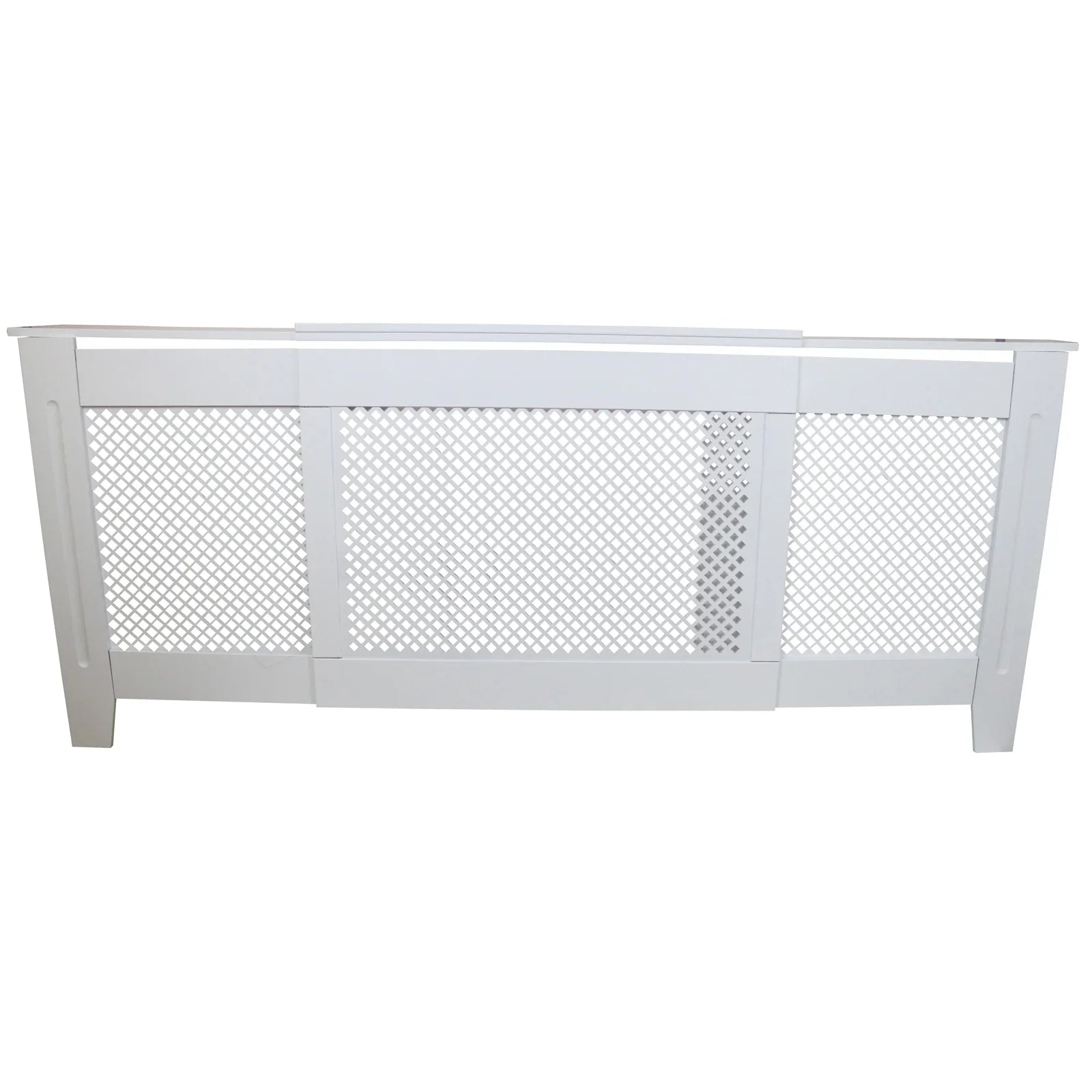 Adjustable Radiator Cover MDF White 1400mm - 1920mm