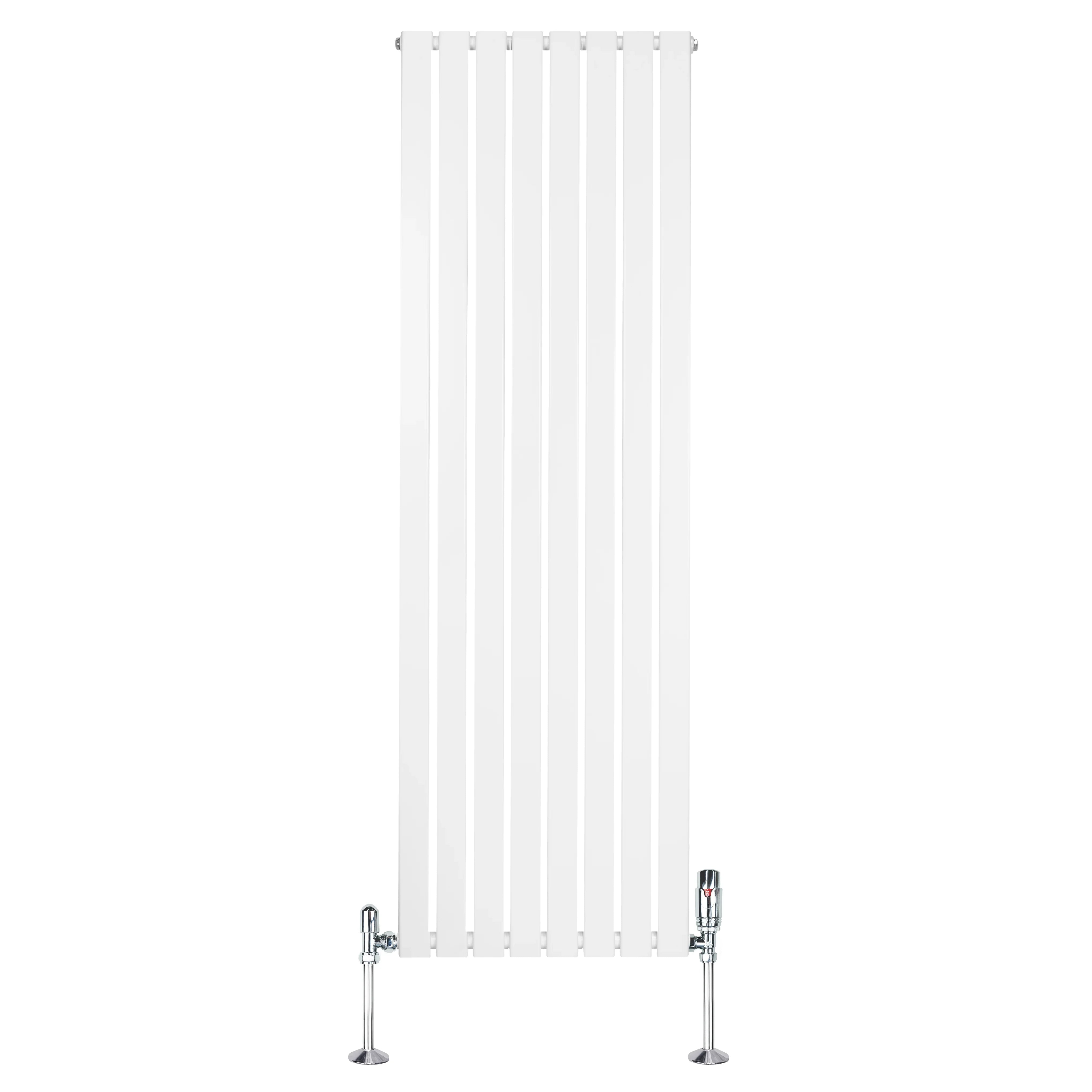 Flat Single Column Radiator & Valves – 1800mm x 560mm – White