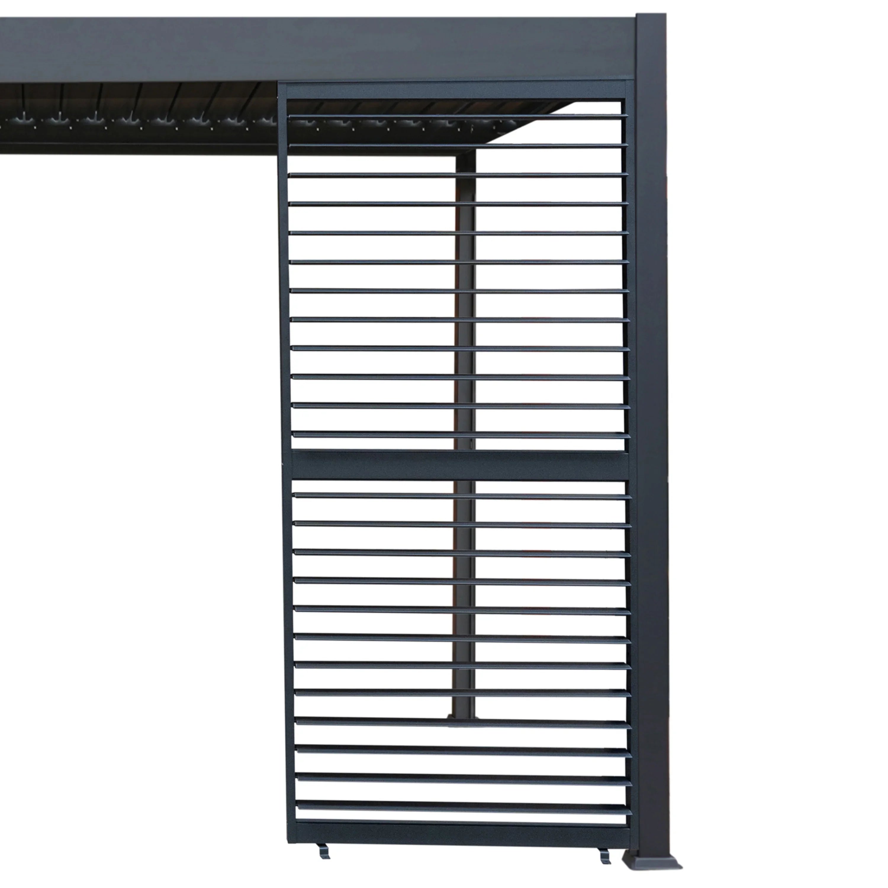 Anthracite Aluminium Pergola Shutter Panel – 92cm Wide