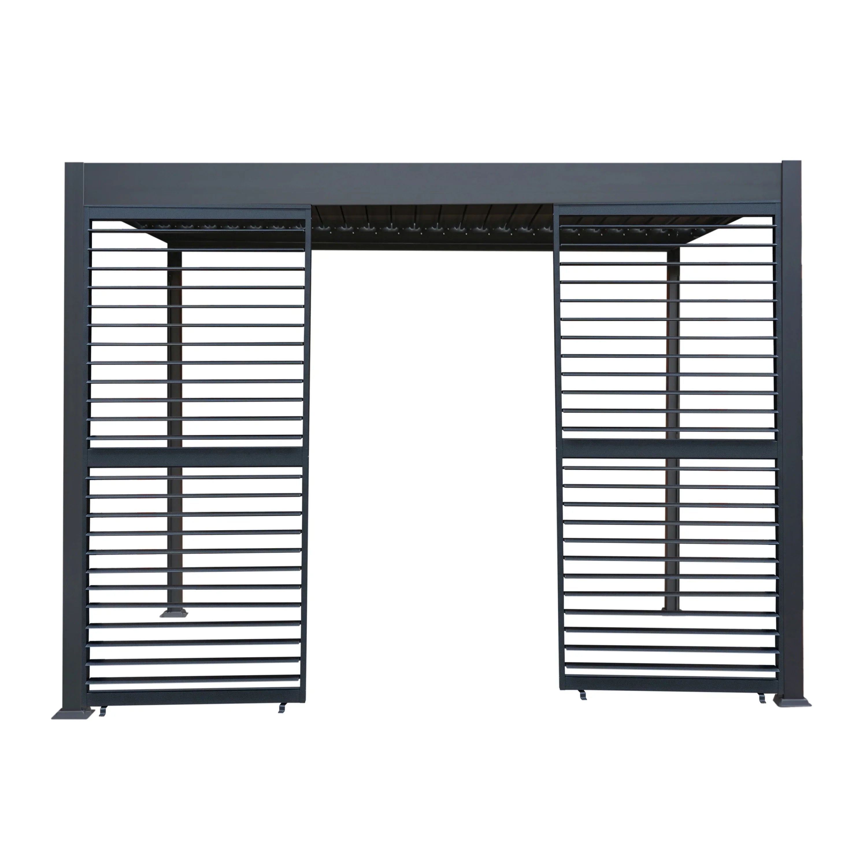 Anthracite Aluminium Pergola Shutter Panel – 92cm Wide