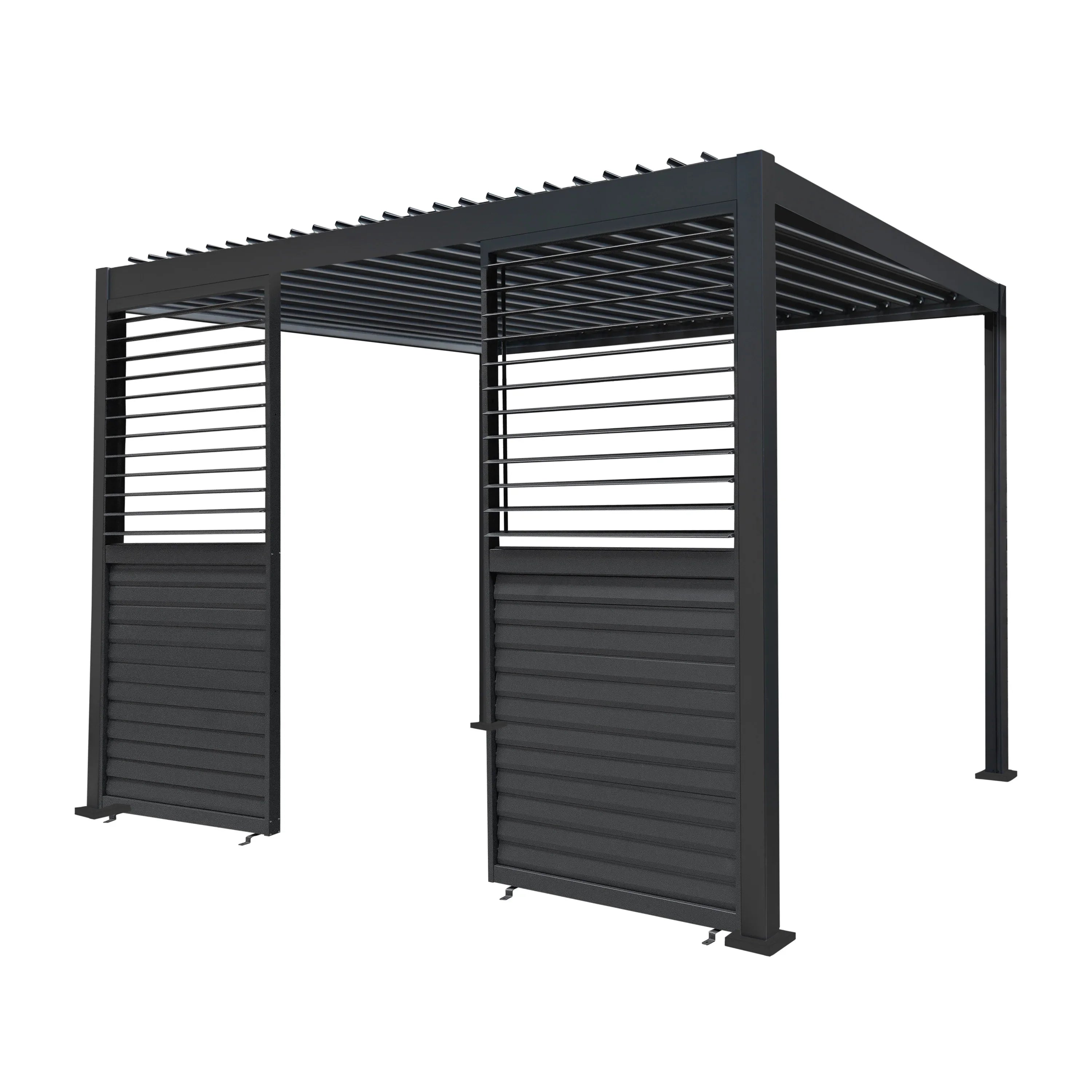 Anthracite Aluminium Pergola Shutter Panel – 92cm Wide