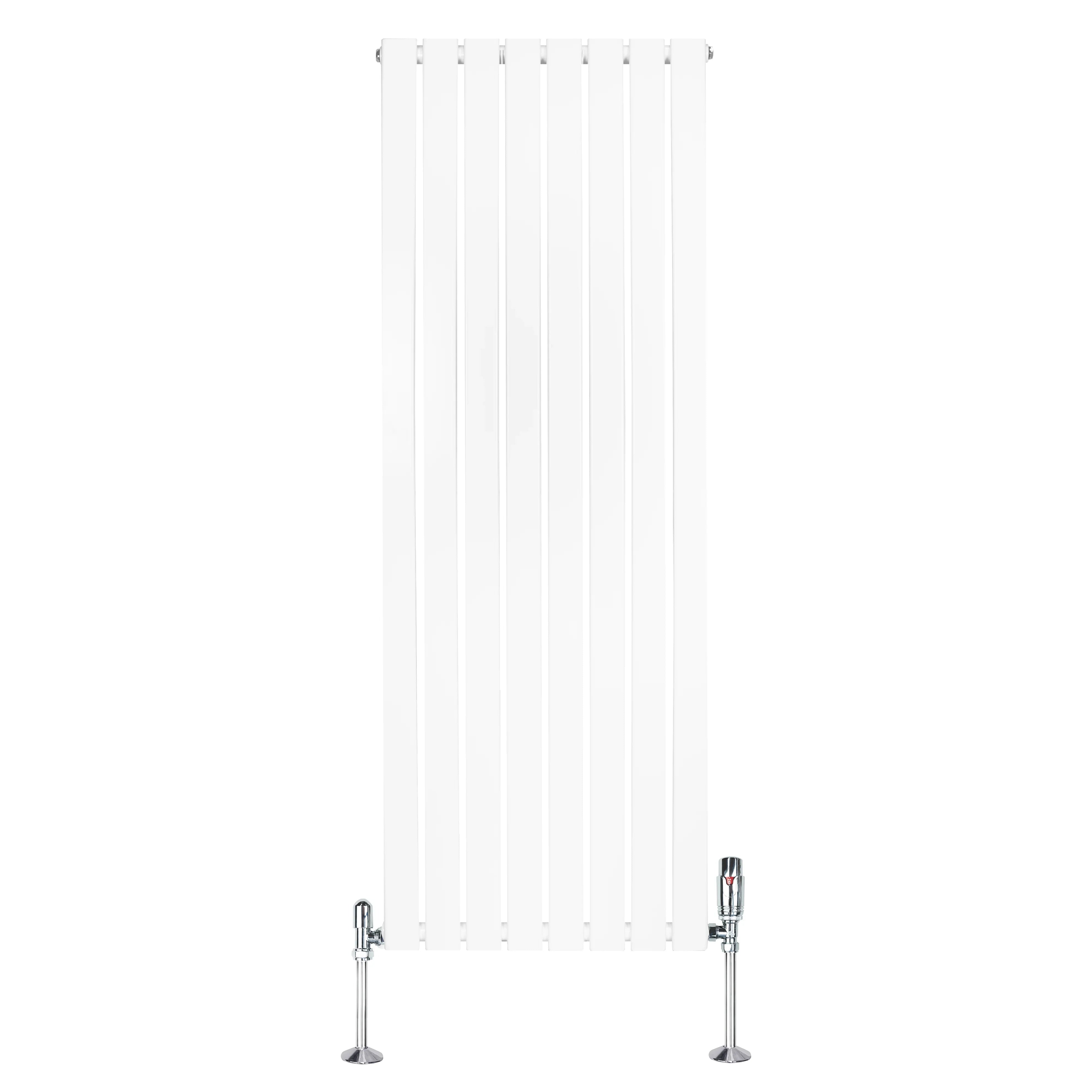 Flat Single Column Radiator & Valves – 1600mm x 560mm – White