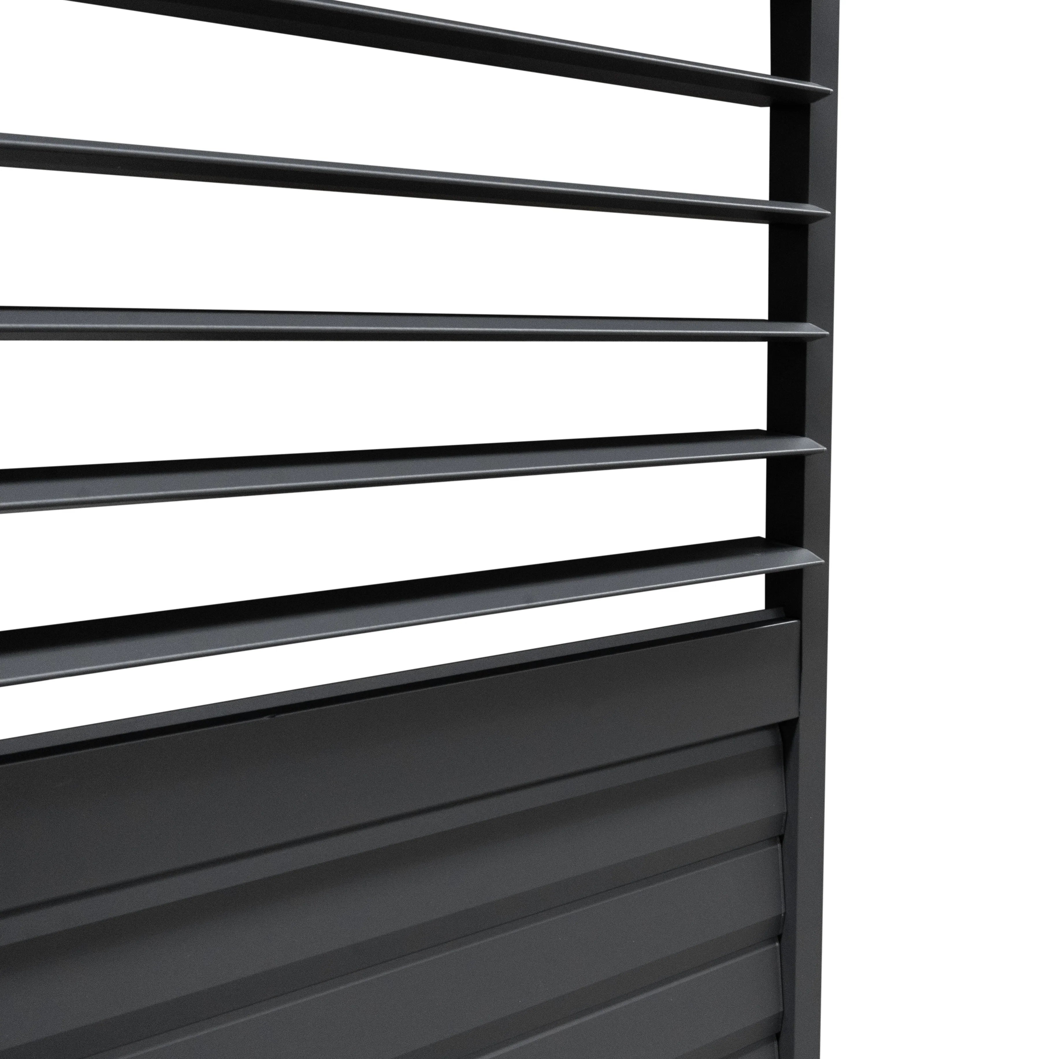 Anthracite Aluminium Pergola Shutter Panel – 92cm Wide
