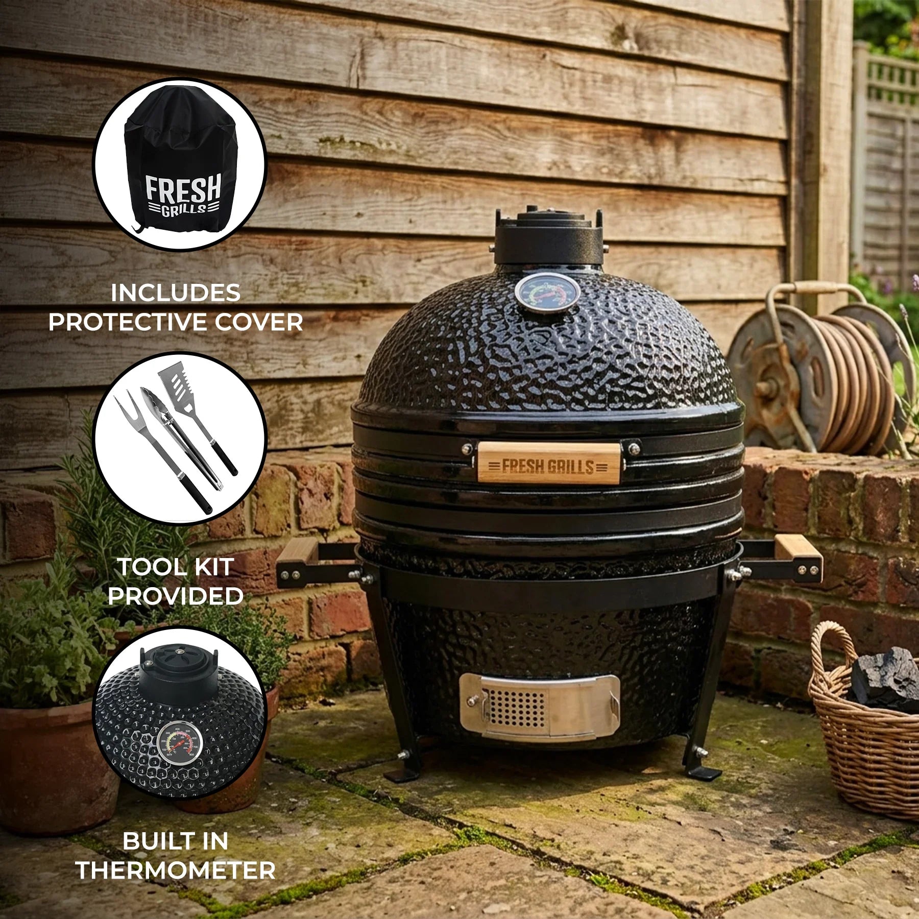Kamado BBQ Grill – 16”