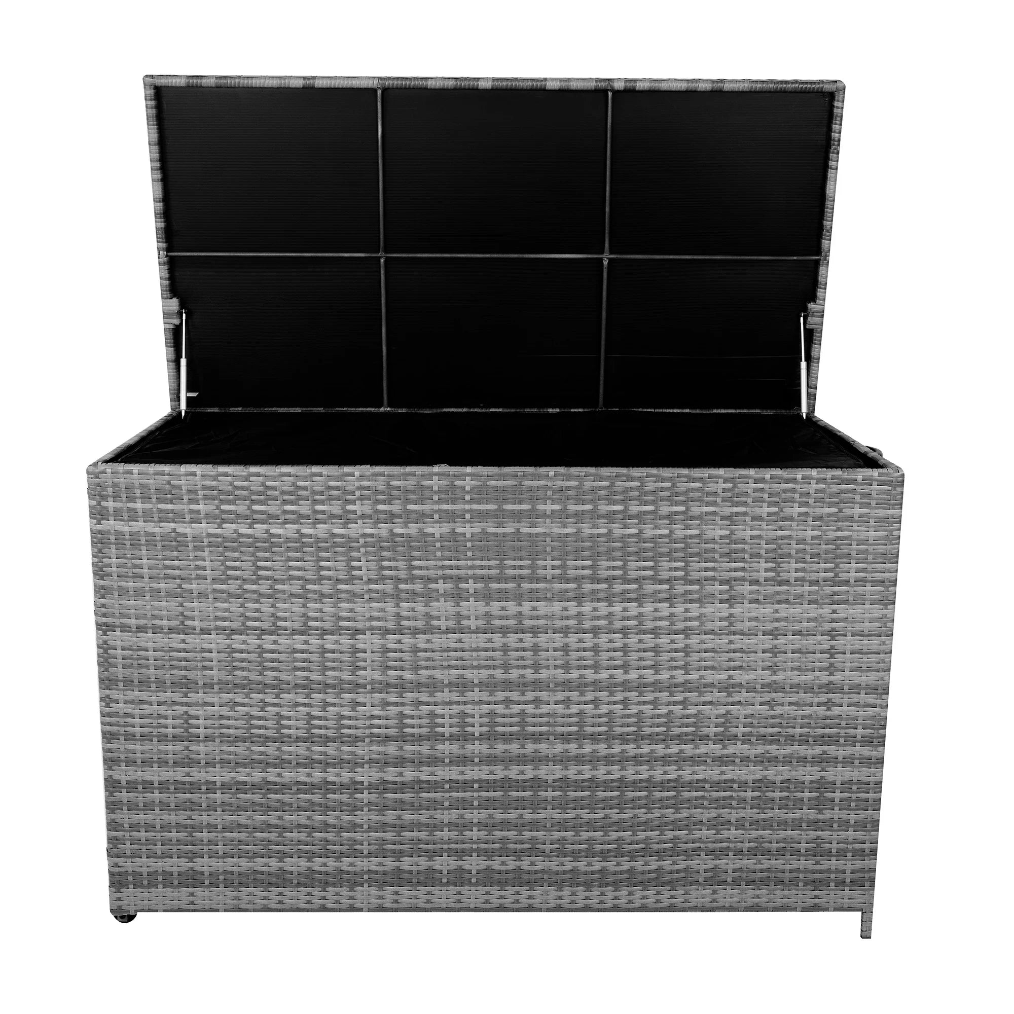 Rattan Cushion Storage Box 996L - Grey