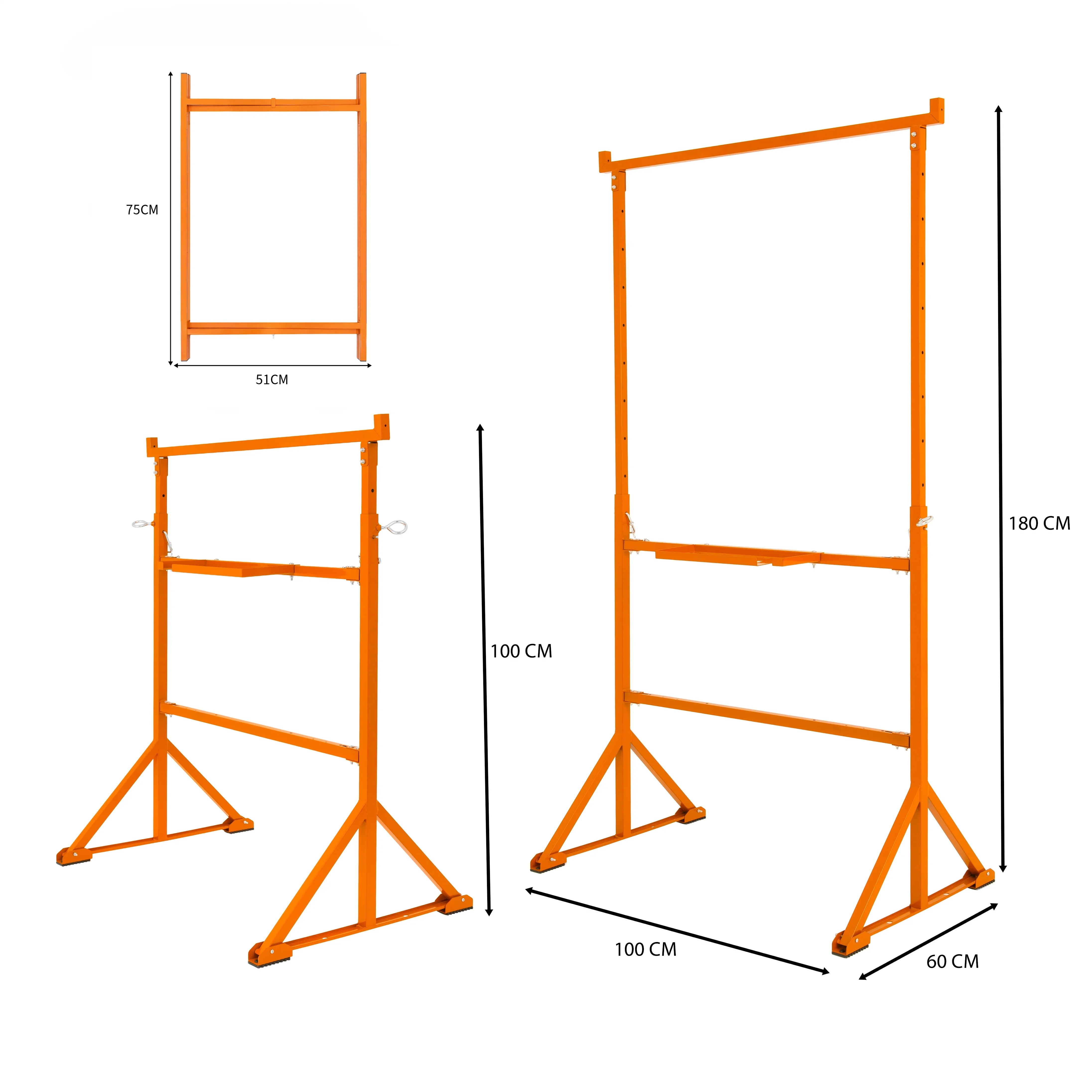 Trestle Stand x 4 & Mortar Board Stands 750mm H x 5
