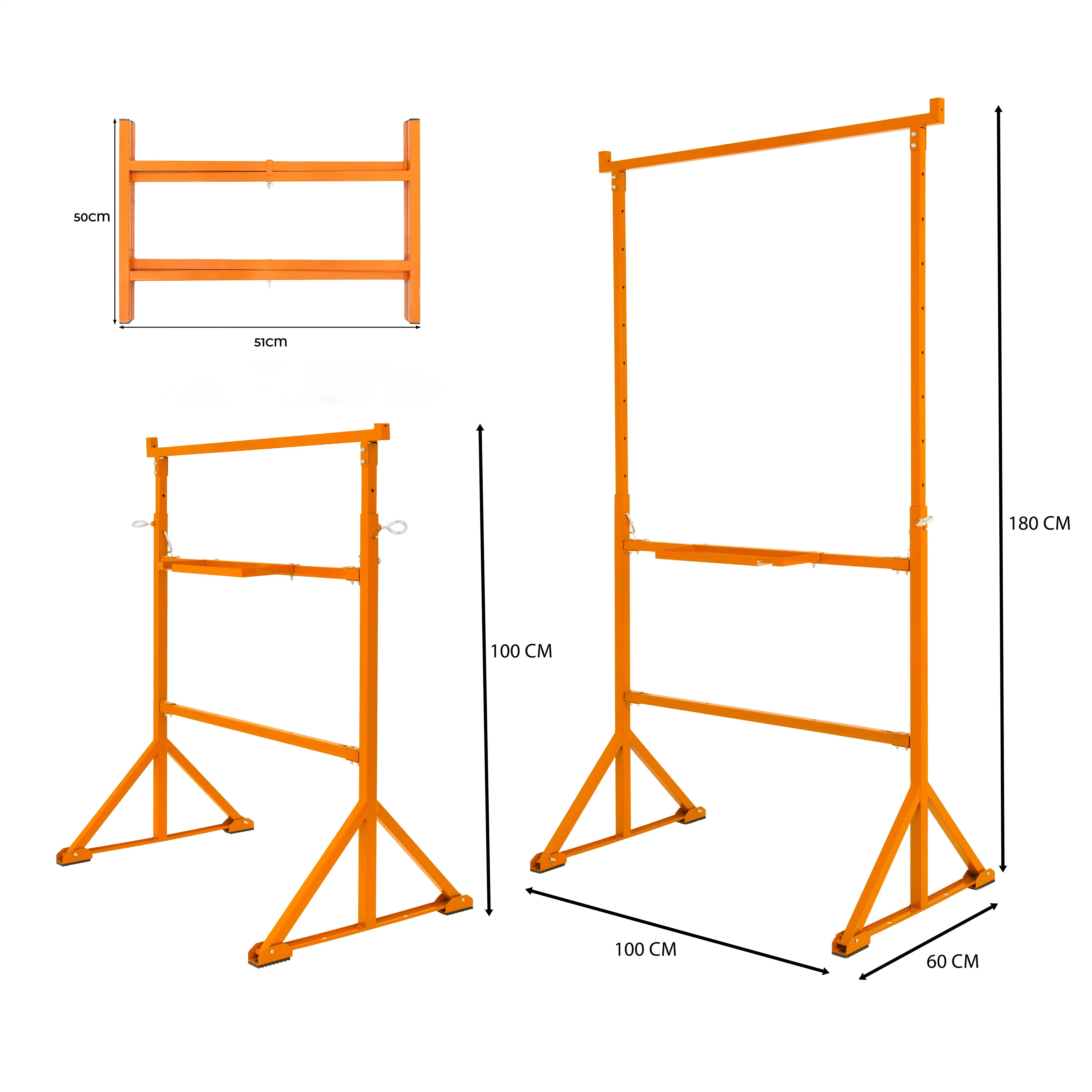 Trestle Stand x 2 & Mortar Board Stands 500mm H x 3