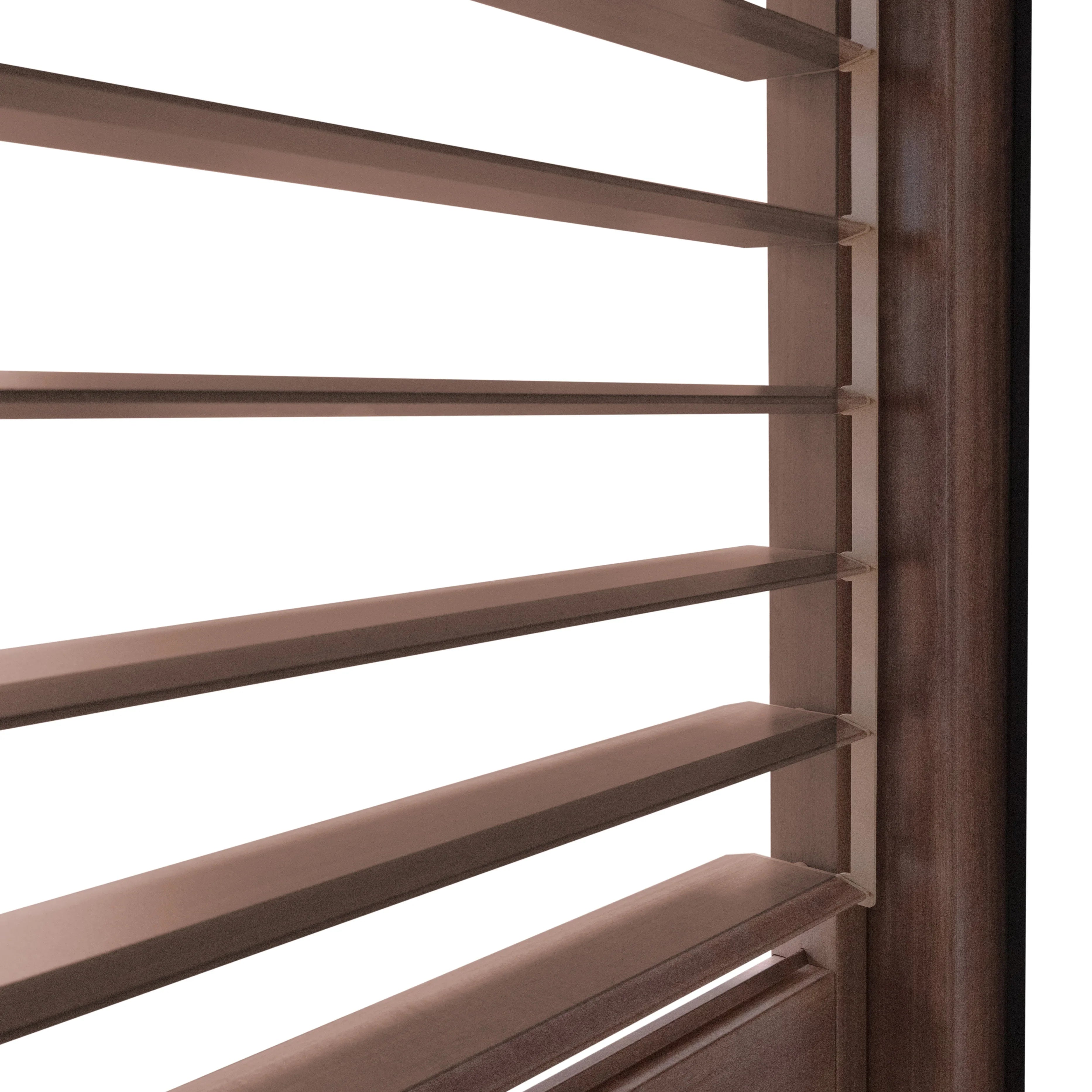 Wood Effect Aluminium Pergola Shutter Panel – 92cm Wide