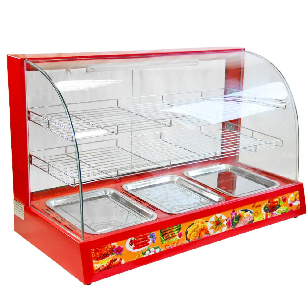 KuKoo 90cm Wide Glass Food Warmer