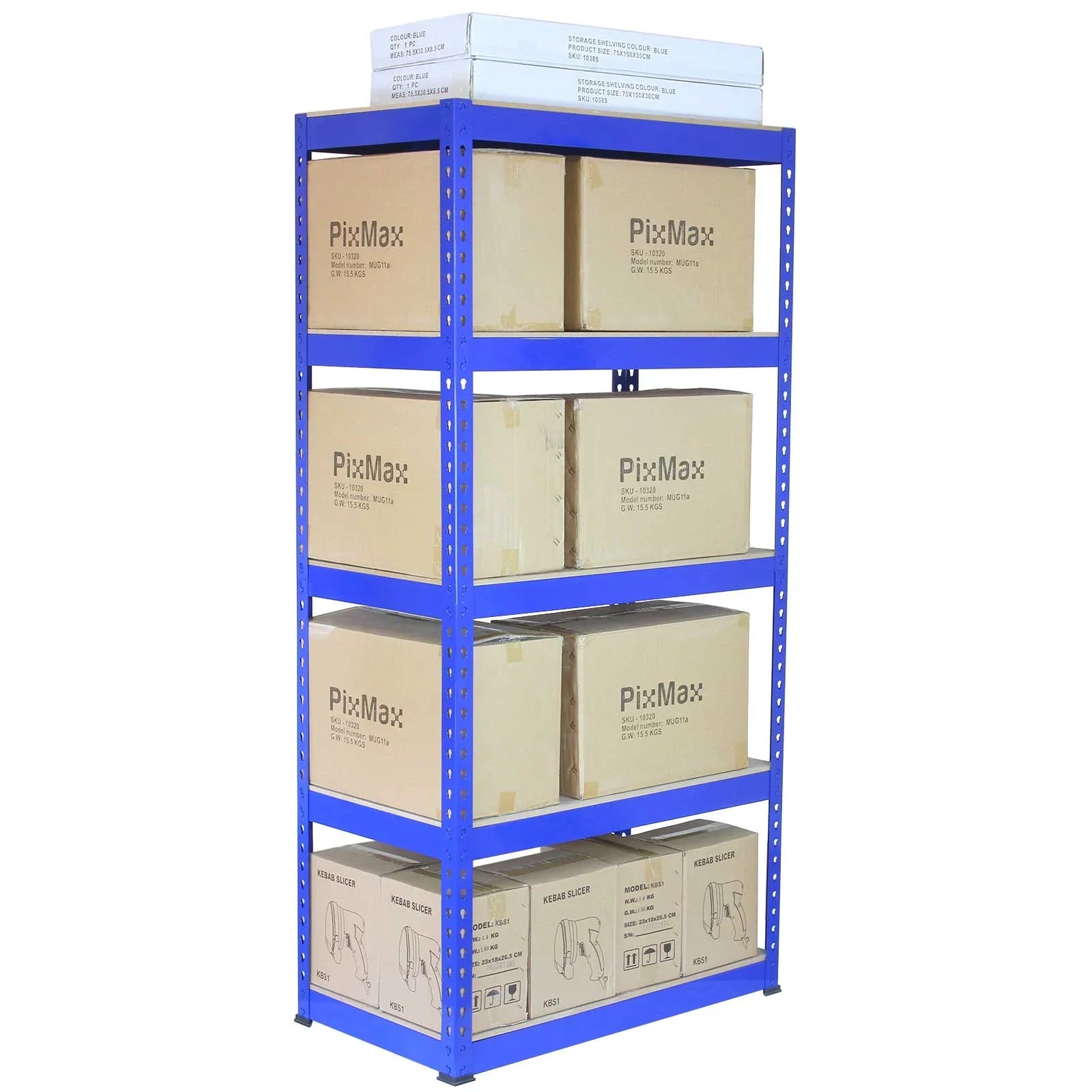 10 x Q-Rax 90 x 50 x 180cm Blue