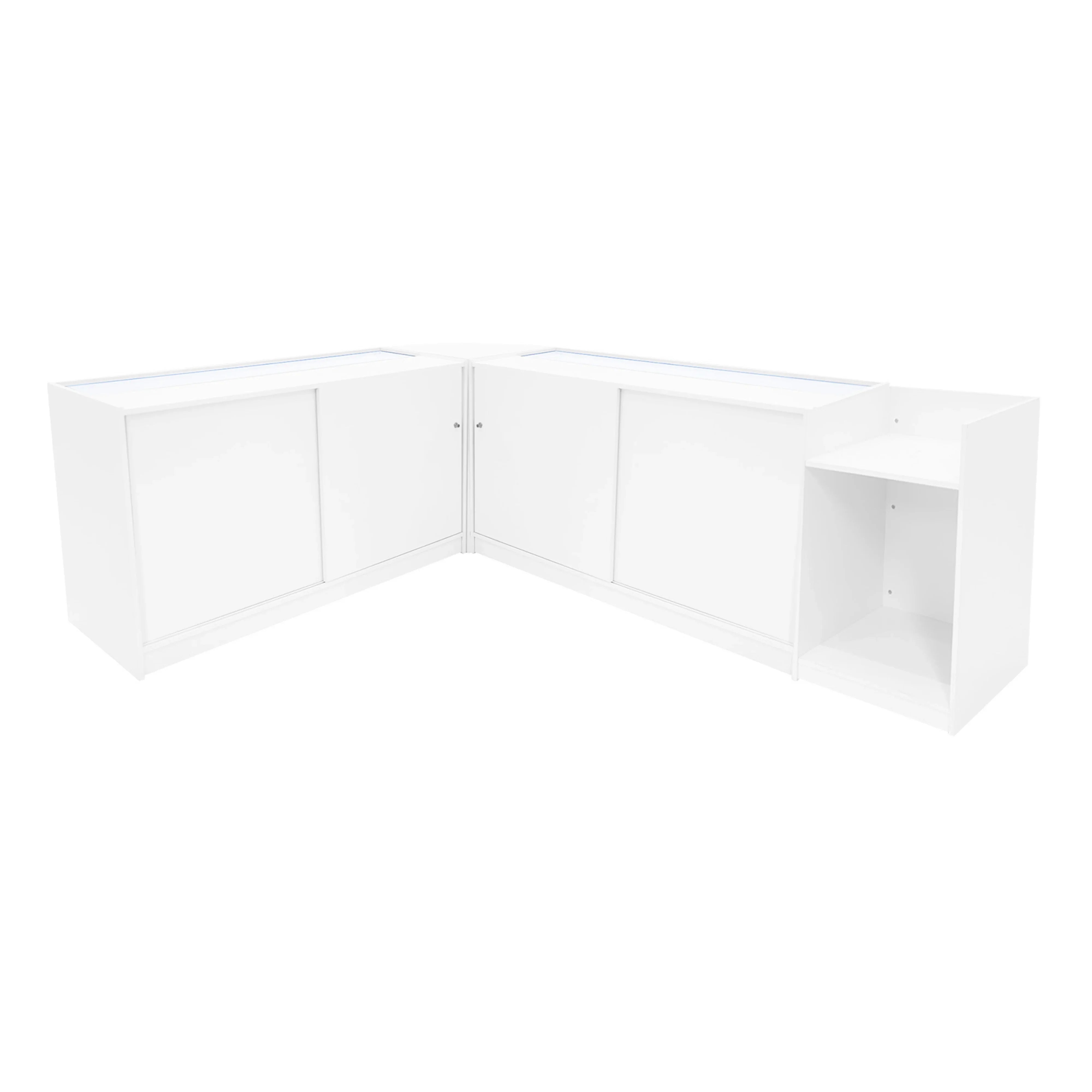 Theia LED Shop Counter Set K1500, C1500, TB60 & LM60 - White