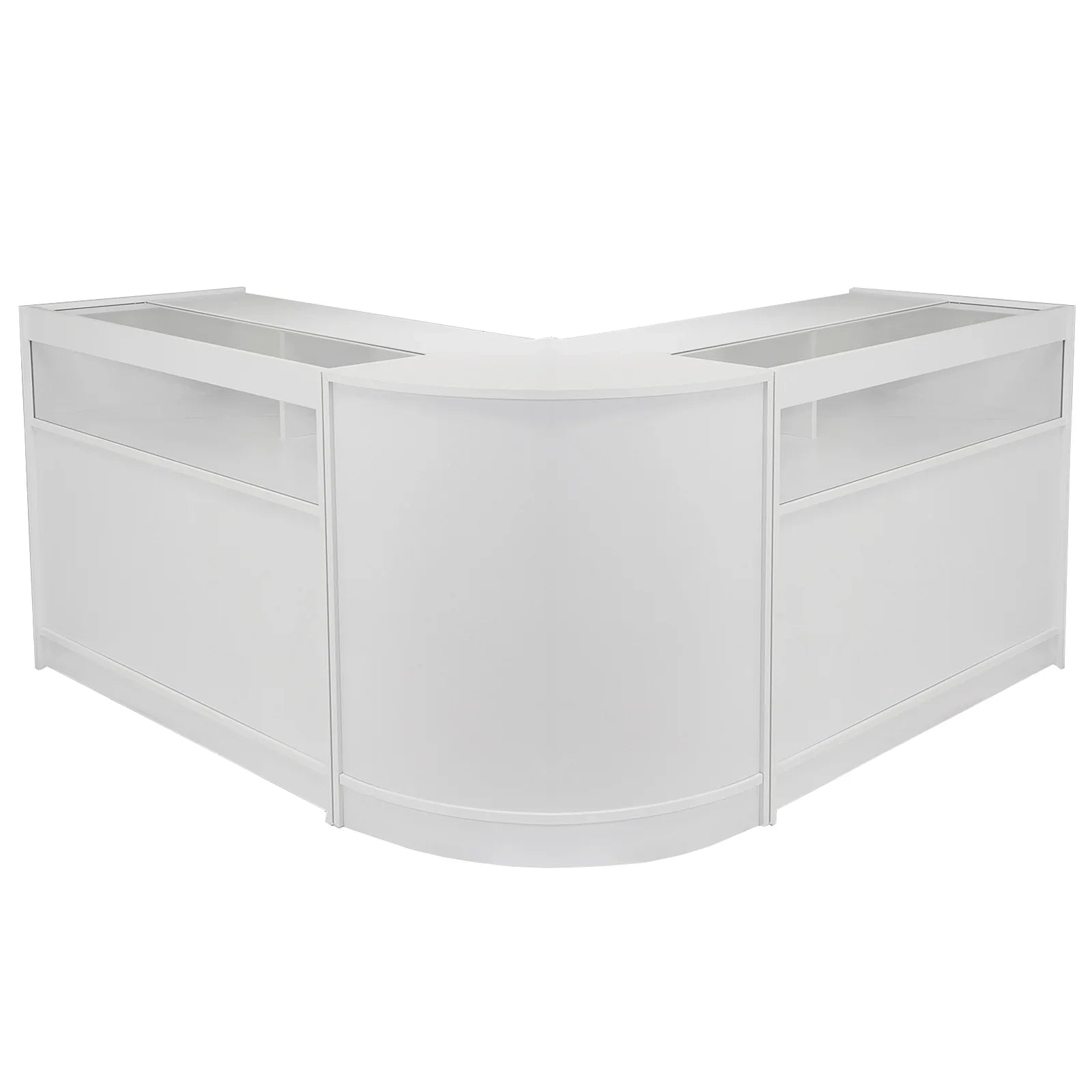 Fusion Brilliant White Shop Counter & Retail Display Set