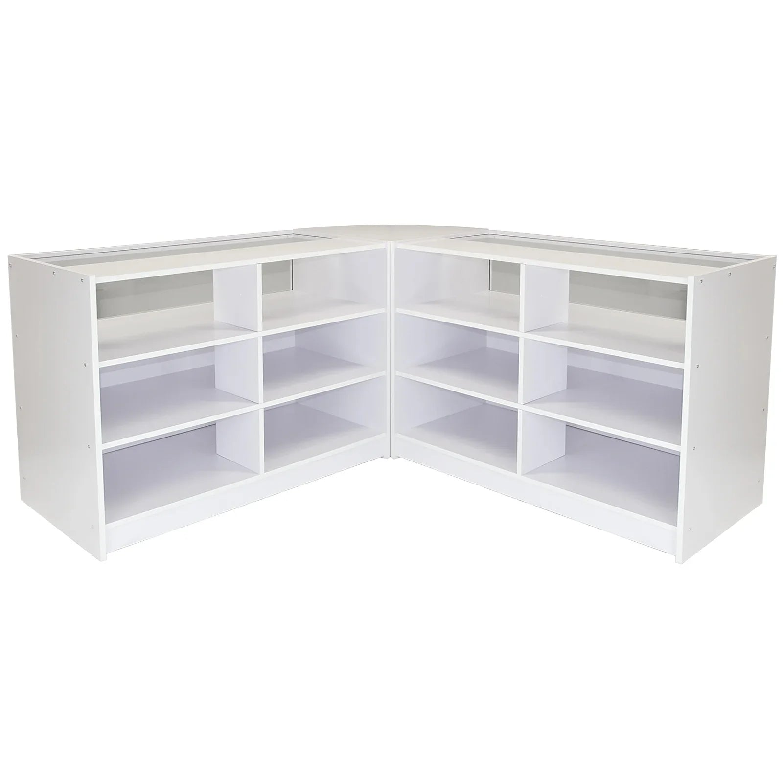 Fusion Brilliant White Shop Counter & Retail Display Set