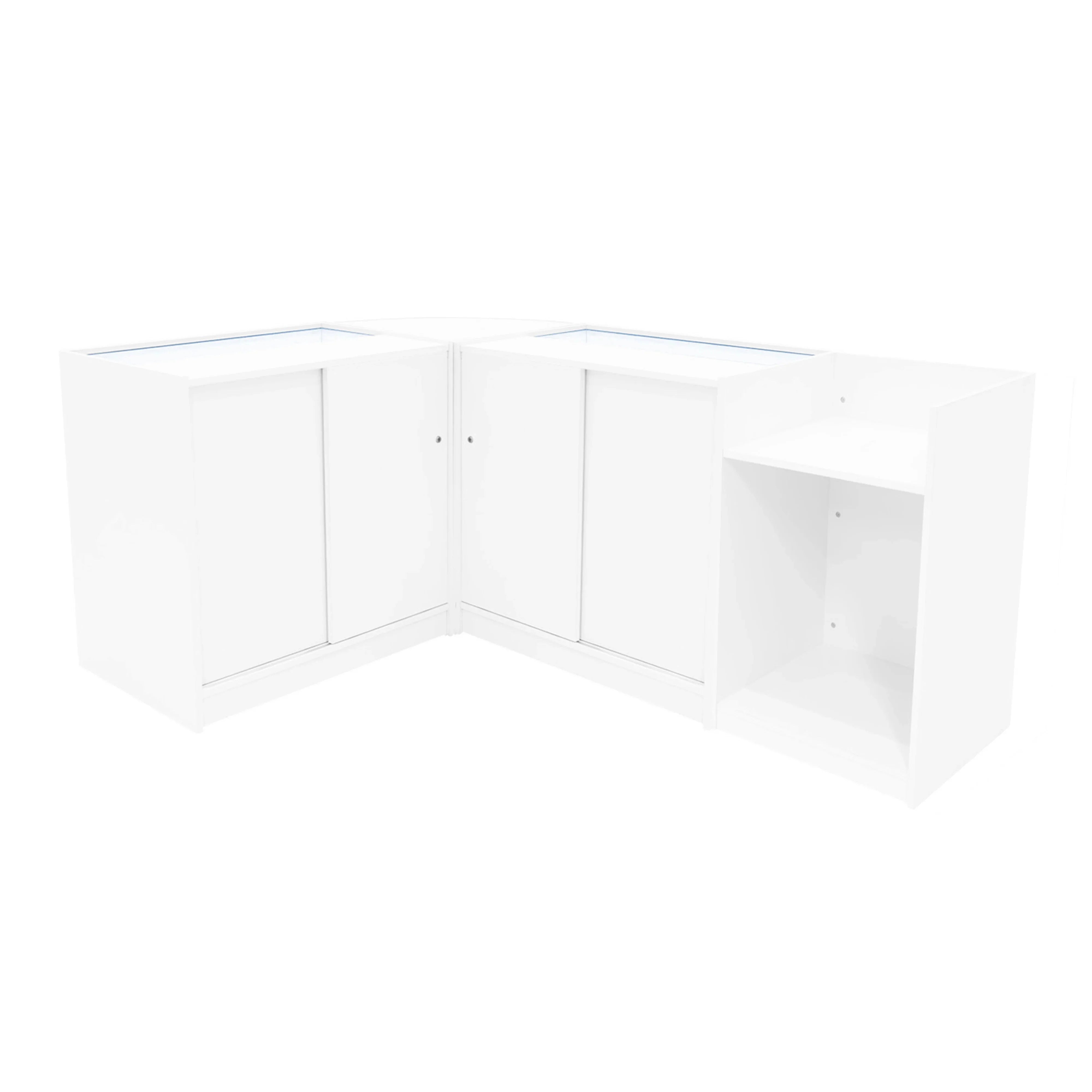 Vega LED Shop Counter Set K900, C900, TB60 & CM60 - White