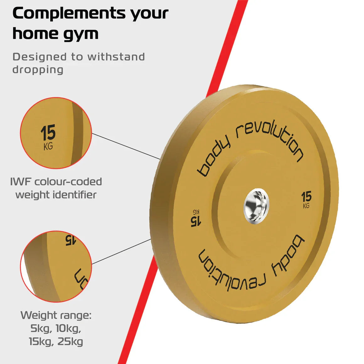 Body Revolution 80kg Bundle Olympic Coloured Bumper Plates