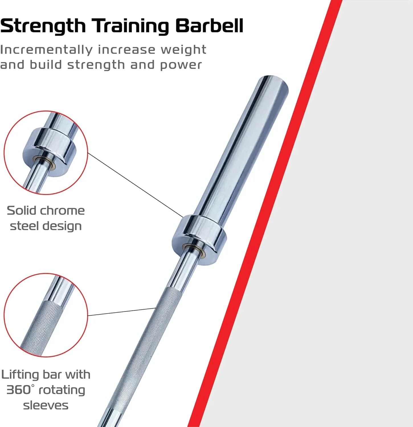 6ft Body Revolution Olympic Barbell Bar