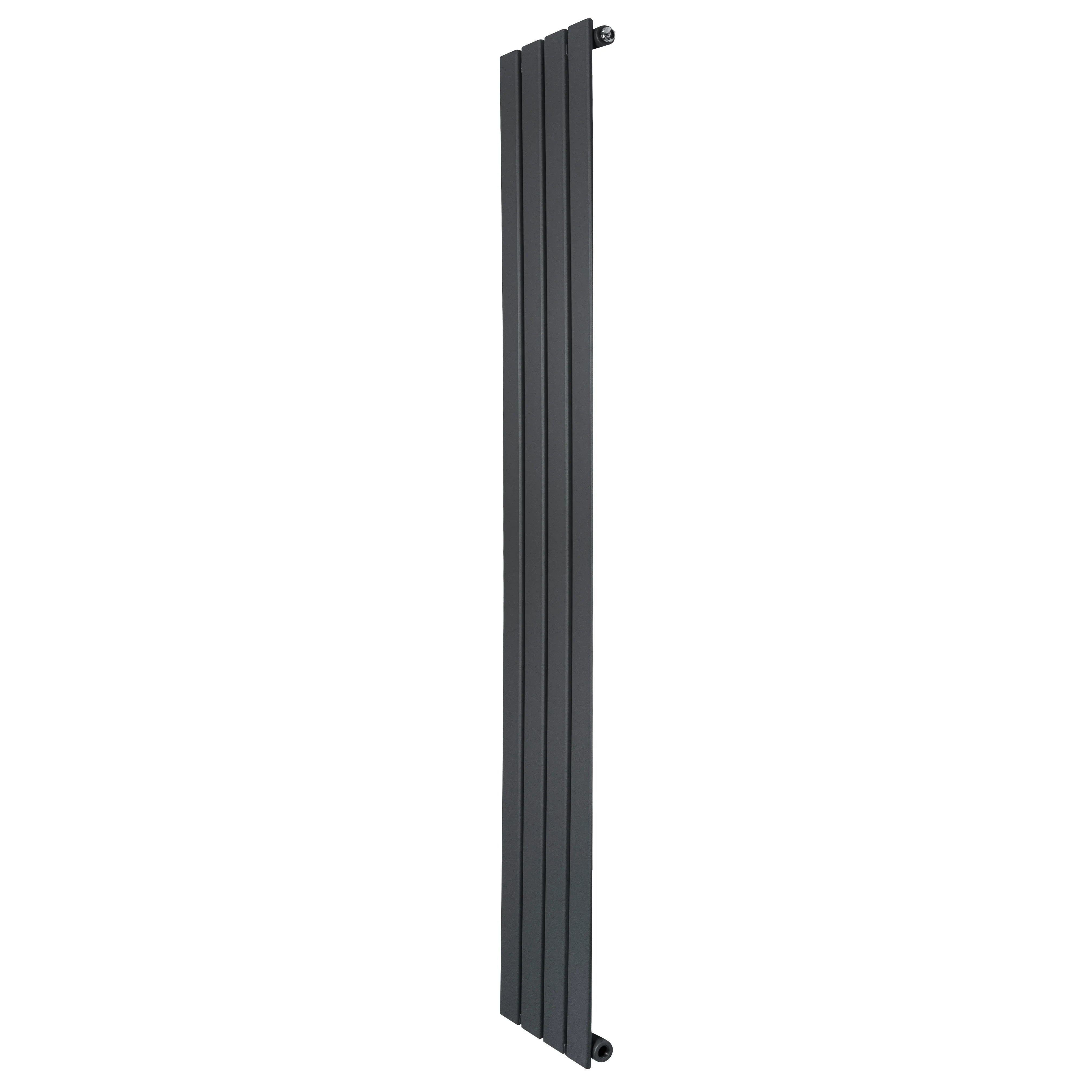 Flat Single Column Radiator - 1600 x 280mm - Anthracite Grey