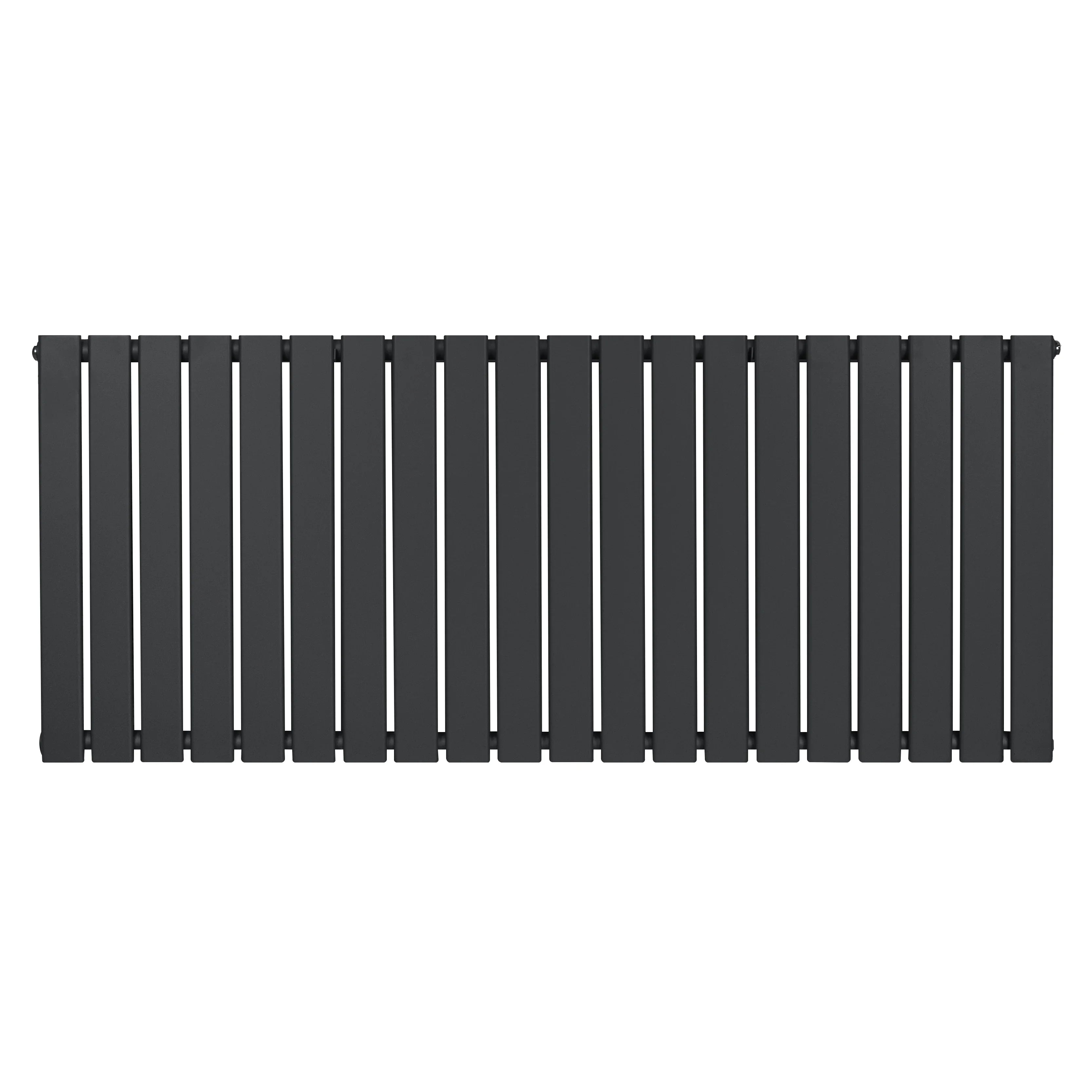 Flat Single Column Radiator - 600 x 1400mm - Anthracite Grey