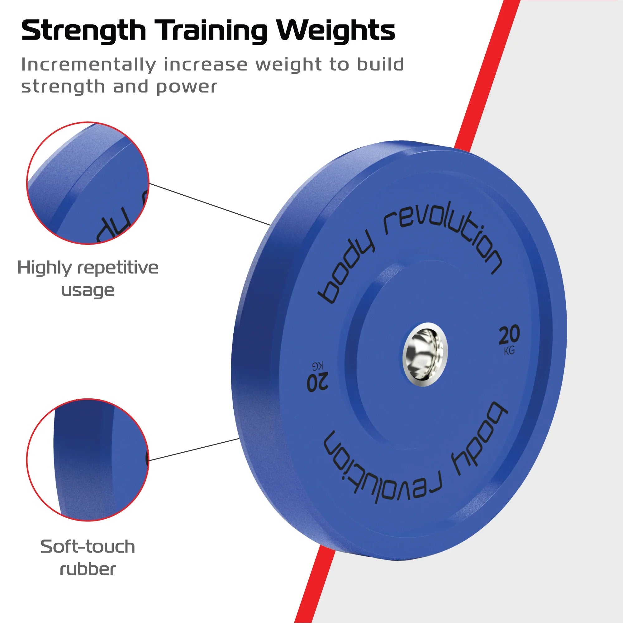 Body Revolution 150kg Bundle Olympic Coloured Bumper Plates