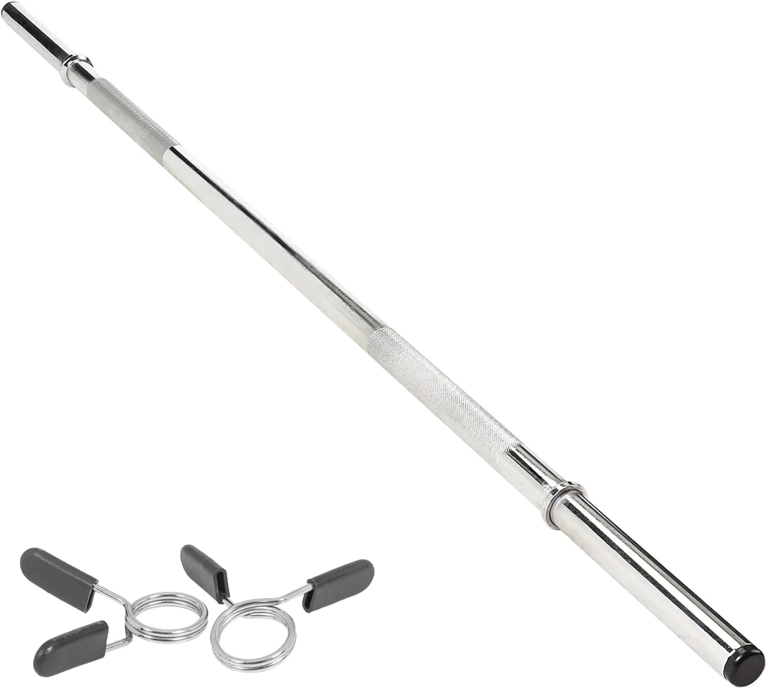 Straight Barbell Bar - 1" Standard 1.2m with Springlock