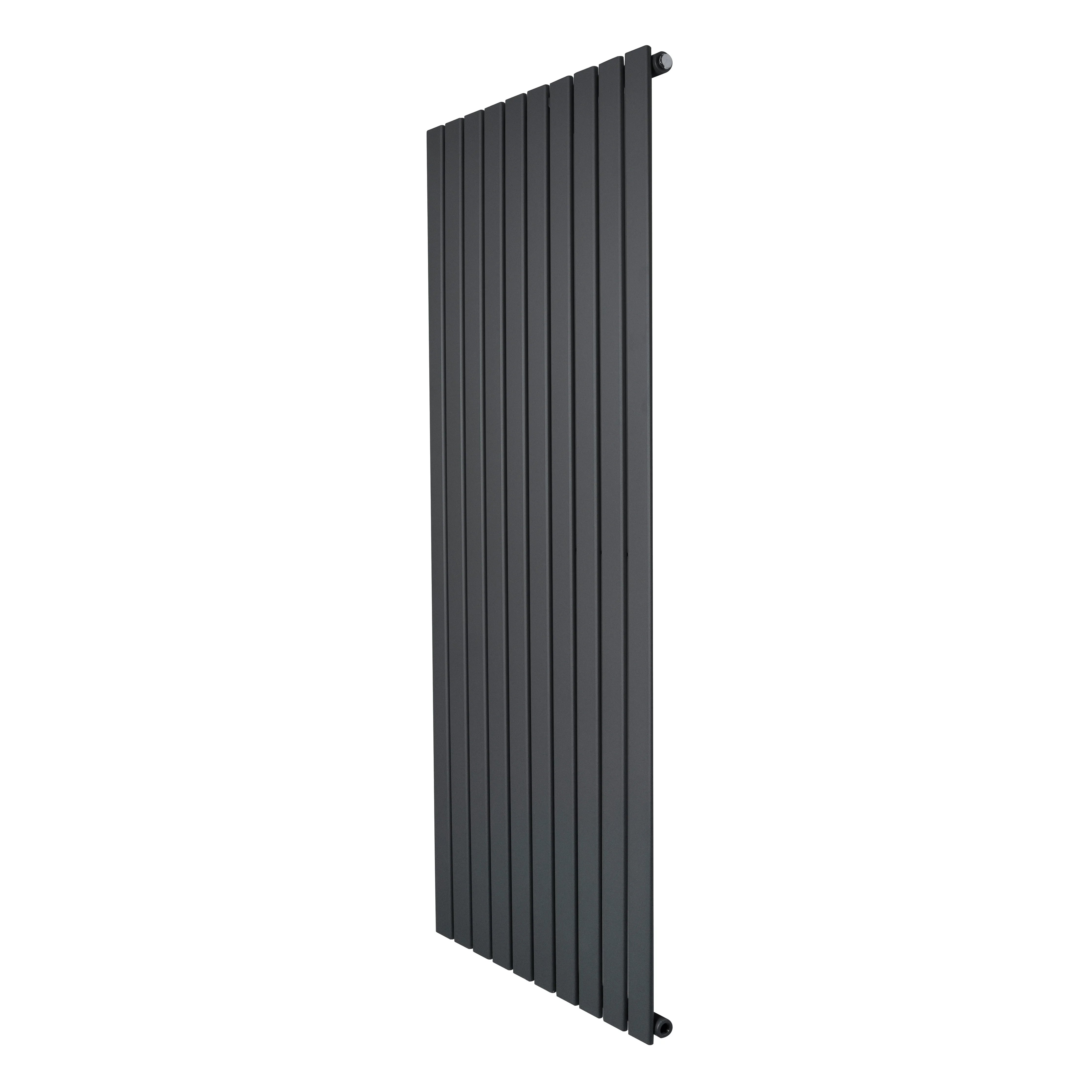 Flat Single Column Radiator - 1600 x 700mm - Anthracite Grey
