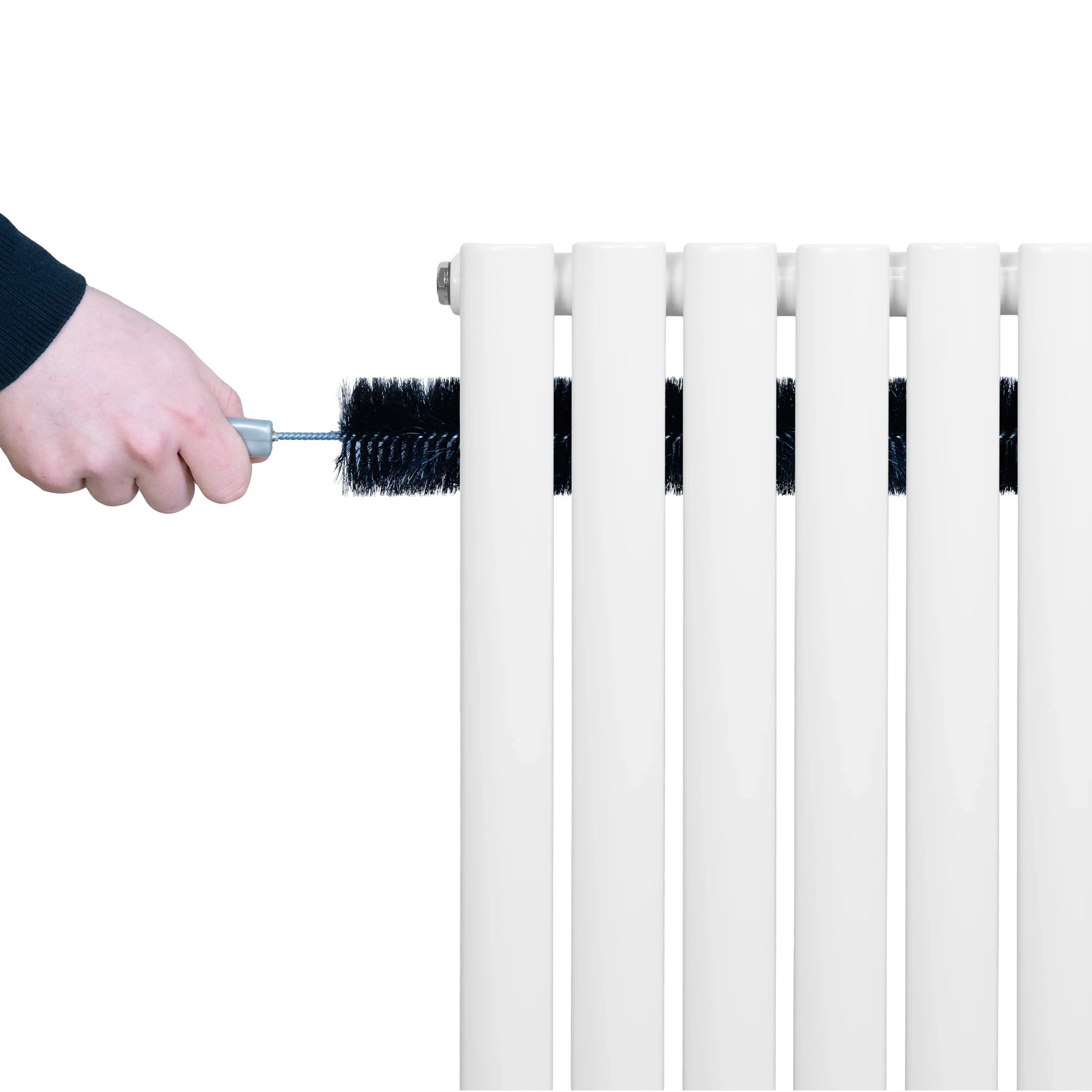 Oval Single Column Radiator - 1600 x 360mm - White