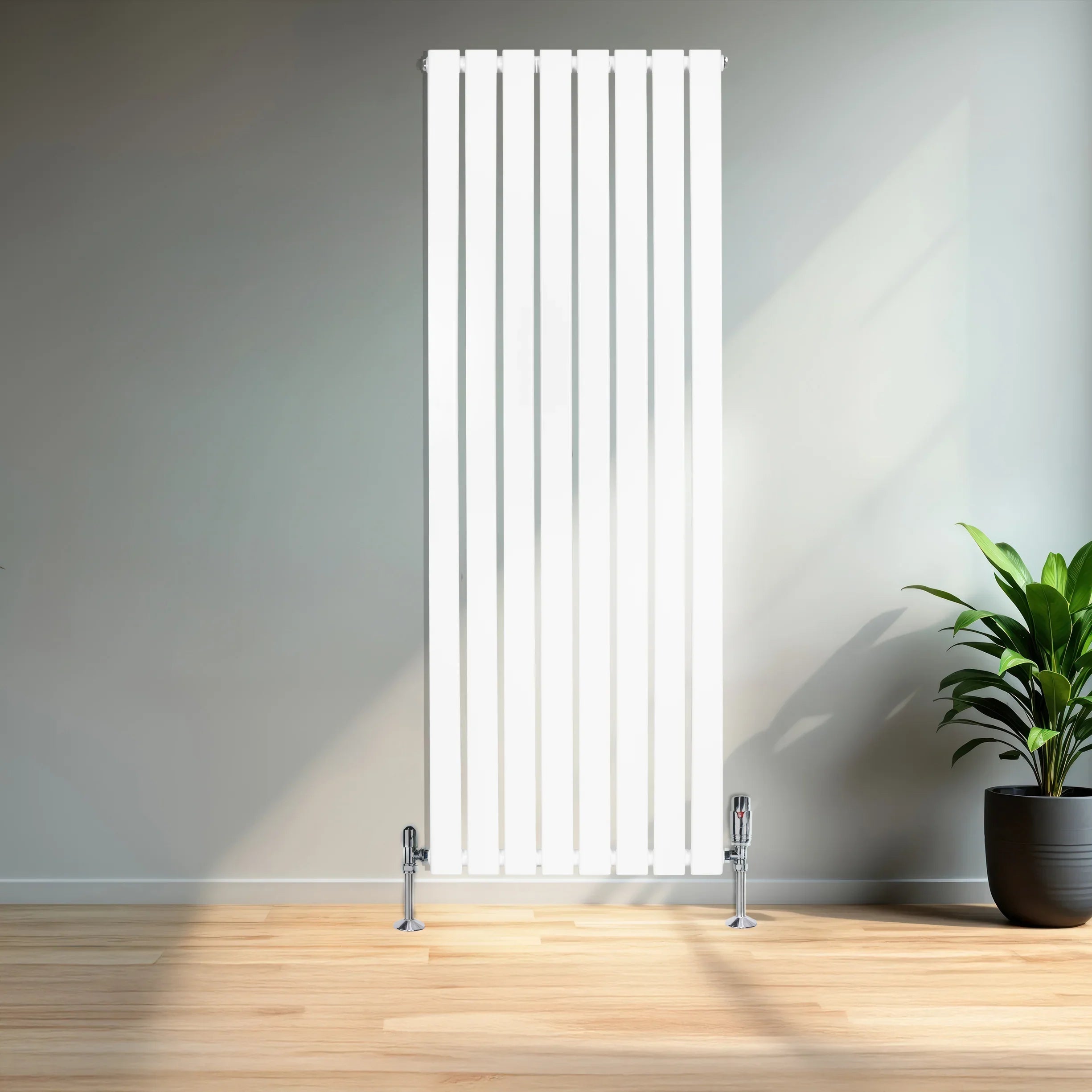 Flat Single Column Radiator - 1600 x 560mm - White