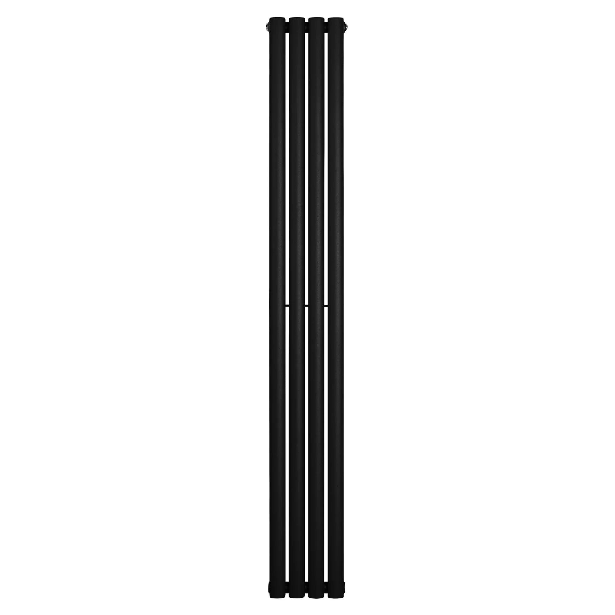 Oval Single Column Radiator - 1800 x 240mm - Black