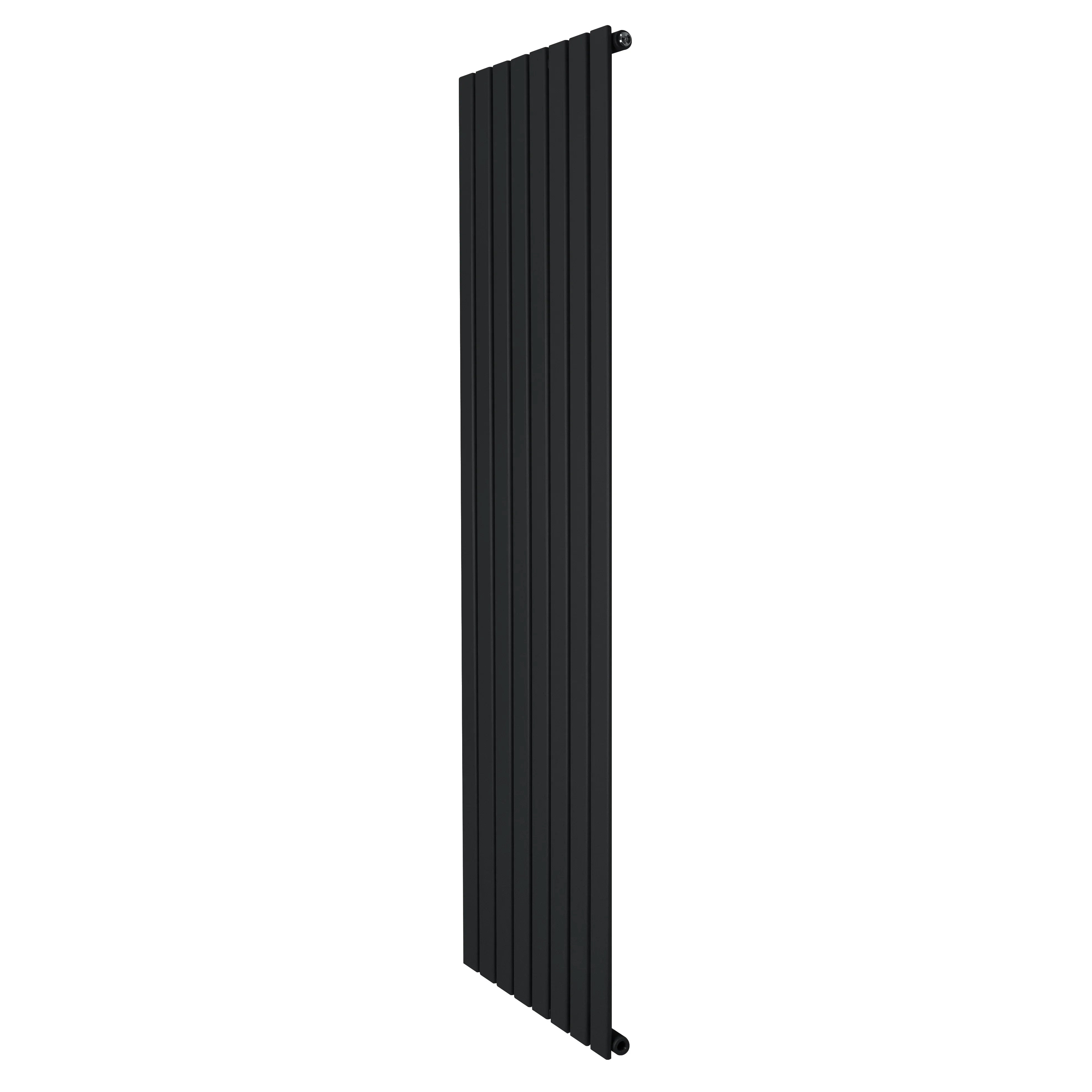 Flat Single Column Radiator - 1800 x 560mm - Black