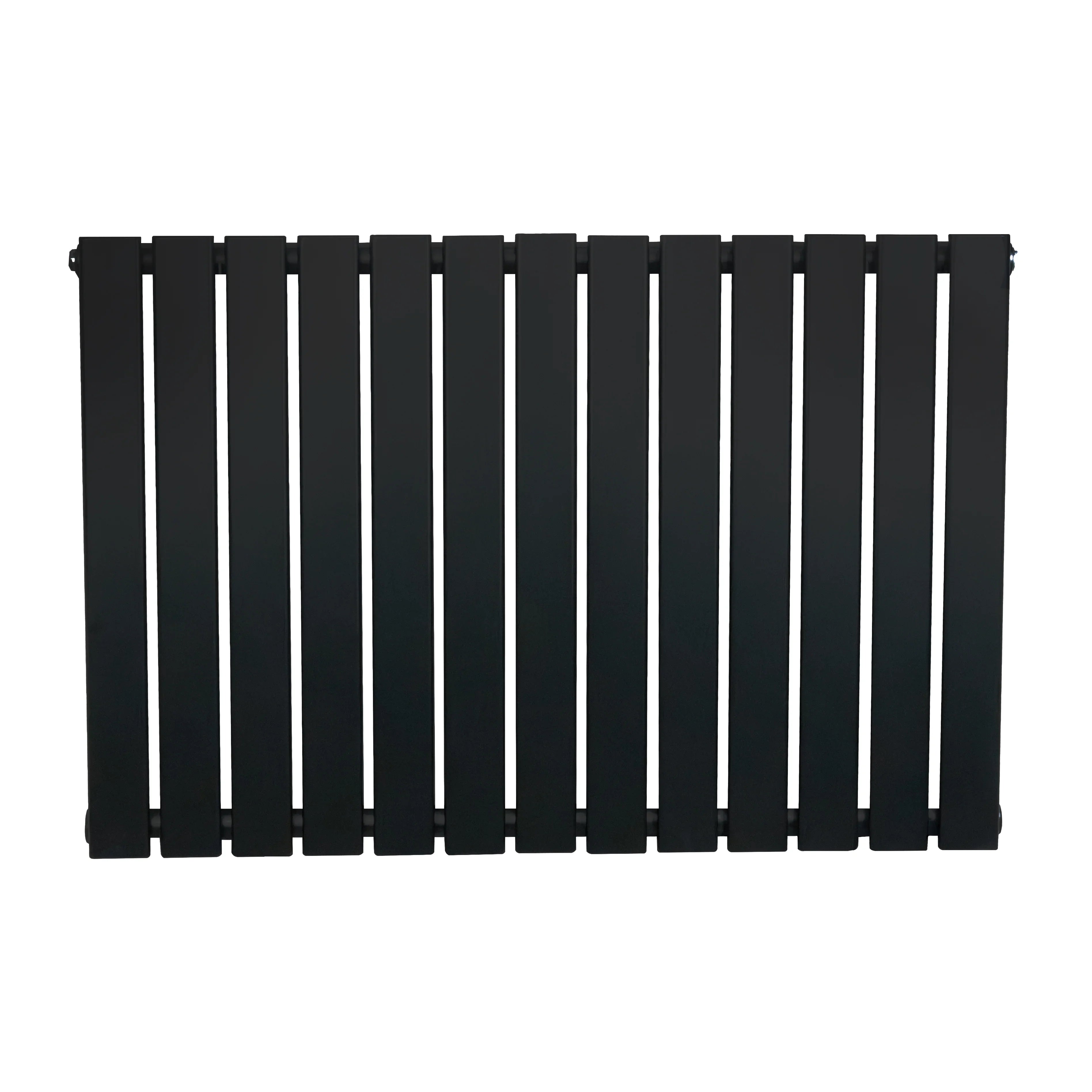 Flat Single Column Radiator - 600 x 910mm - Black