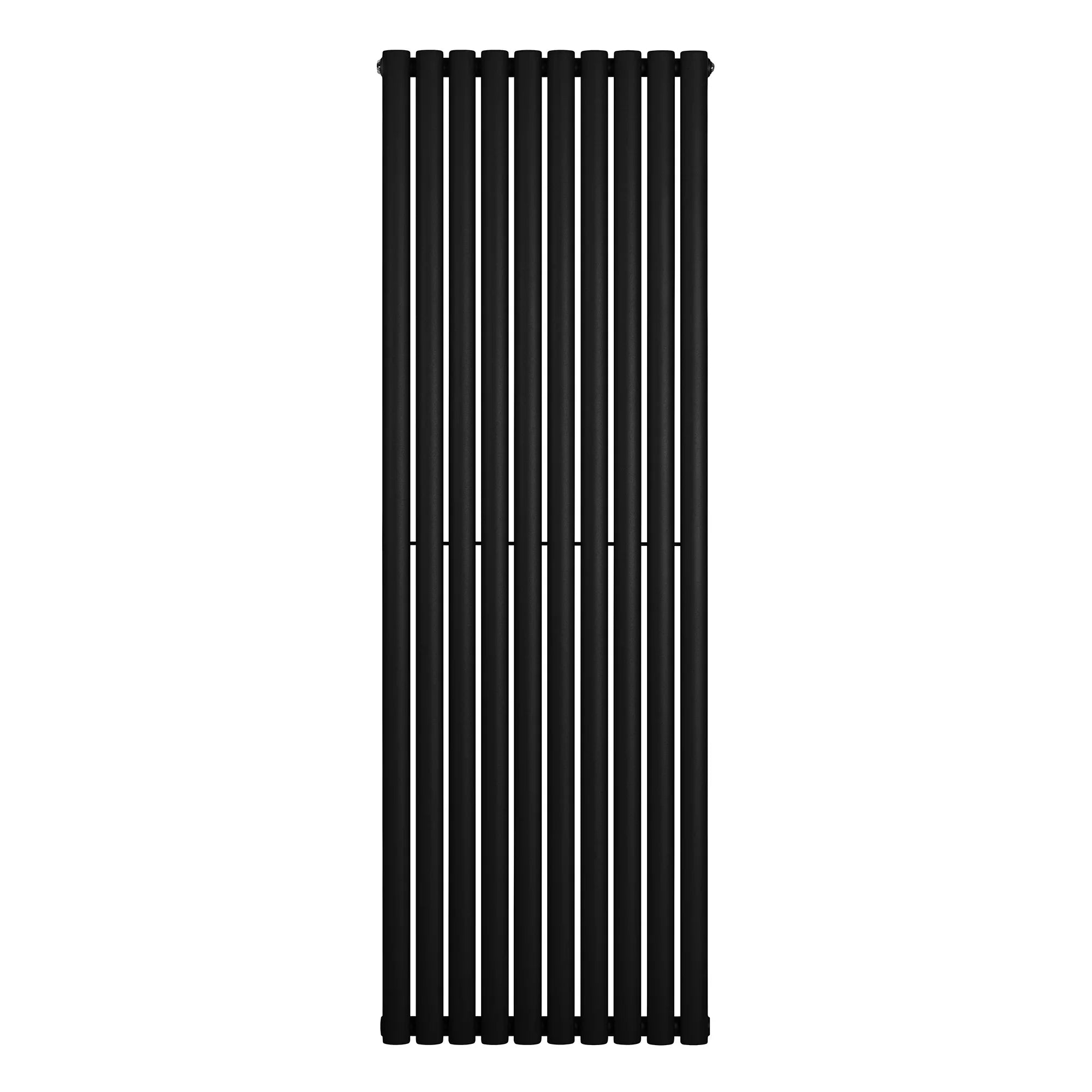 Oval Single Column Radiator - 1800 x 600mm - Black