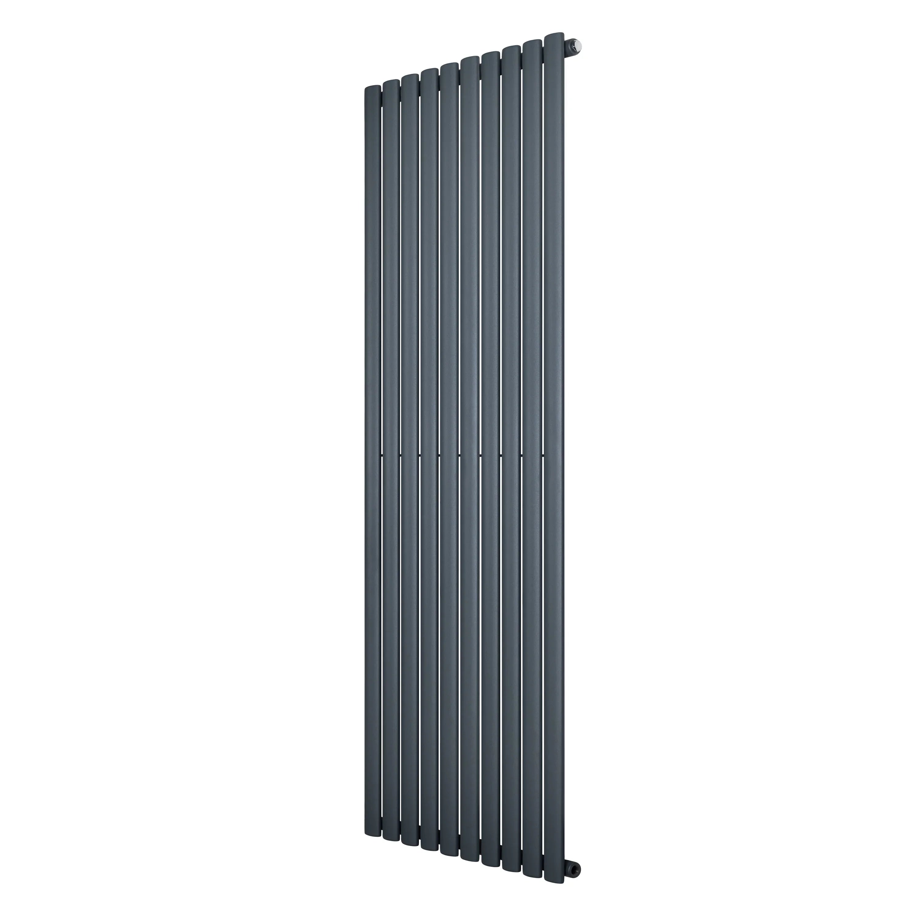 Oval Single Column Radiator - 1800 x 600mm - Anthracite Grey