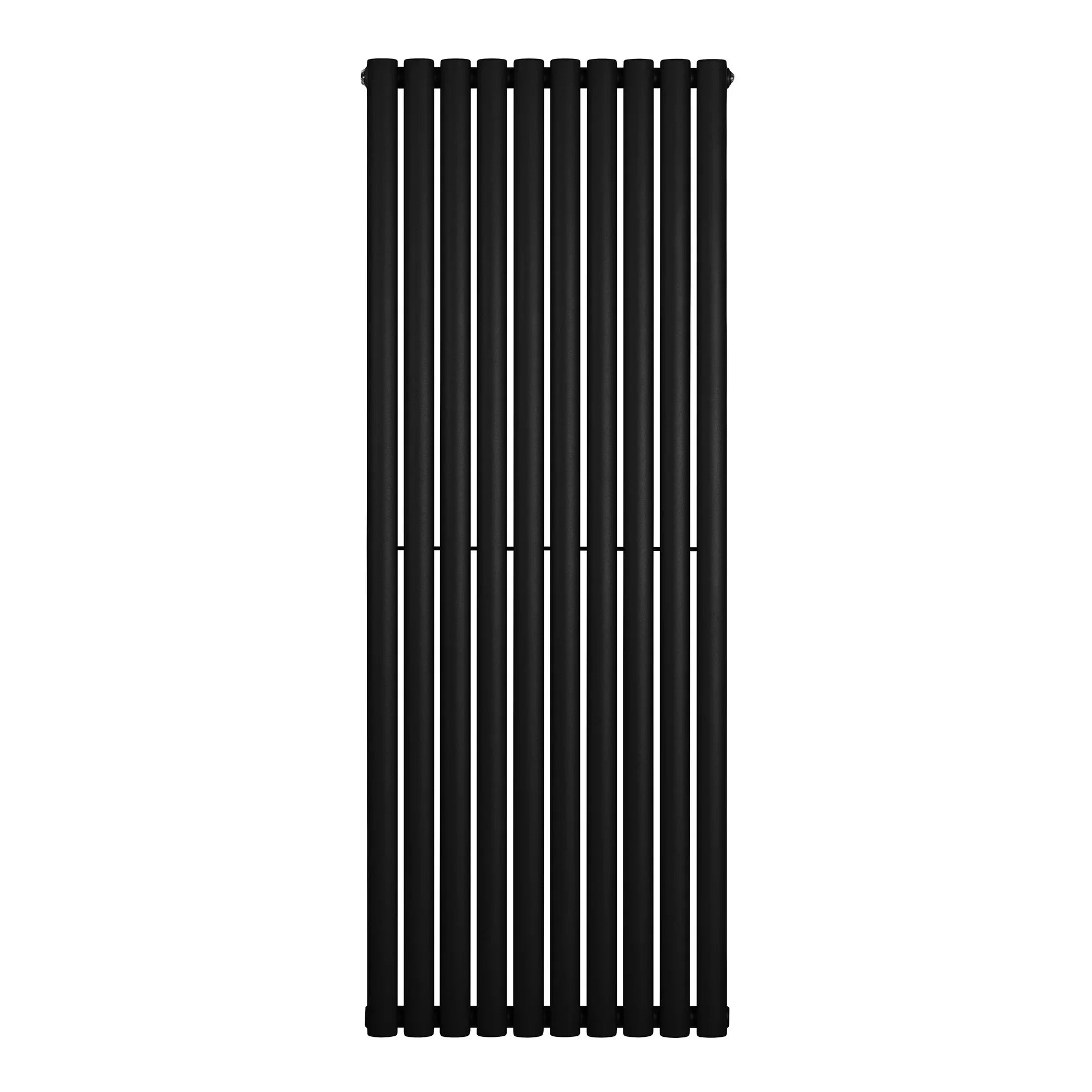 Oval Single Column Radiator - 1600 x 600mm - Black