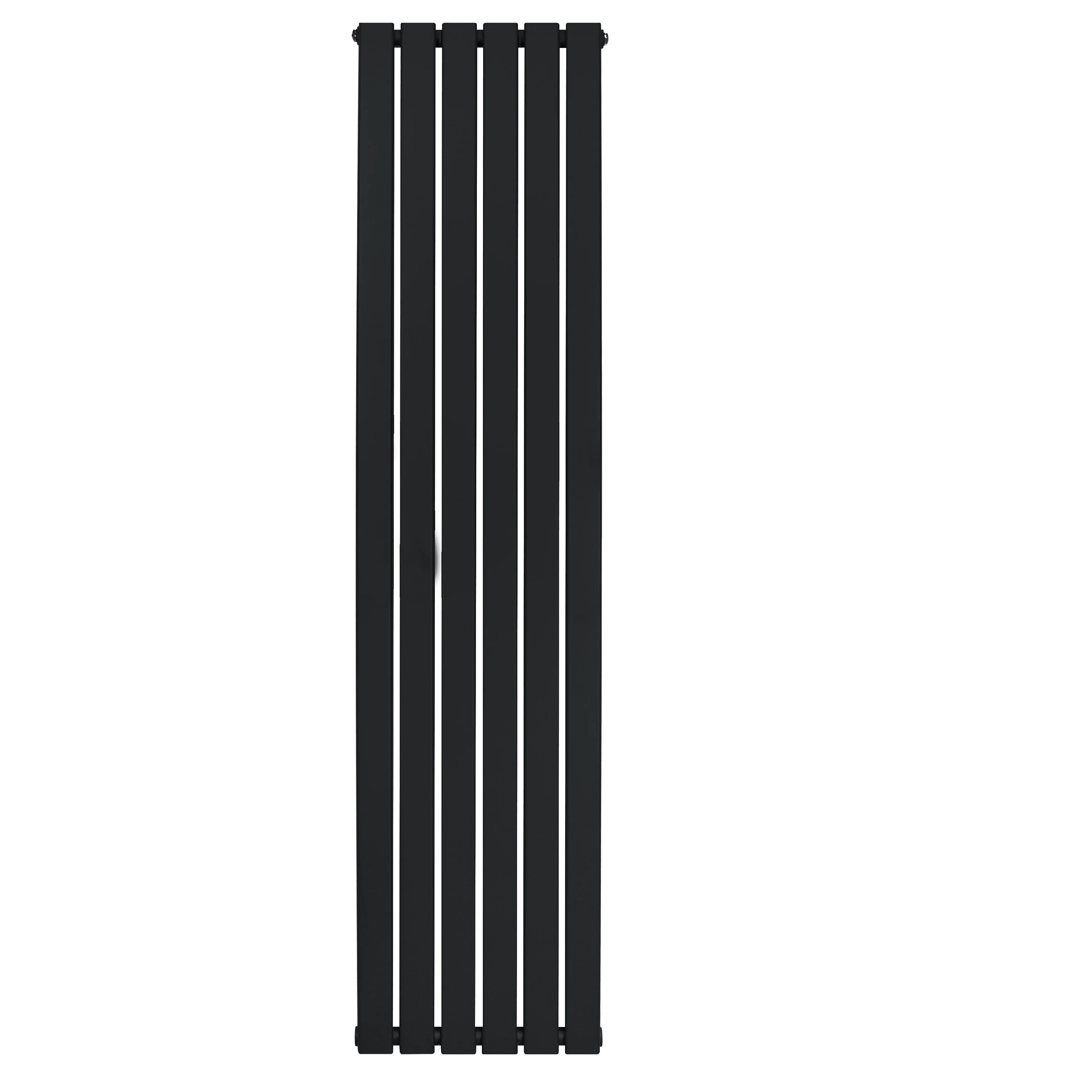 Flat Single Column Radiator - 1800 x 420mm - Black