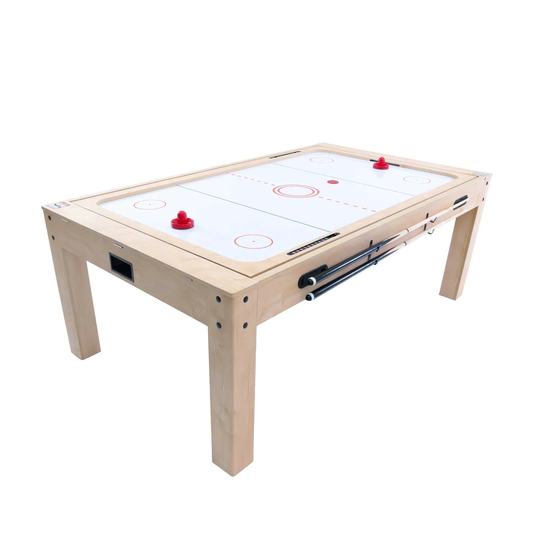7-In-1 Oak Games Table, Darts Bundle & LED Light
