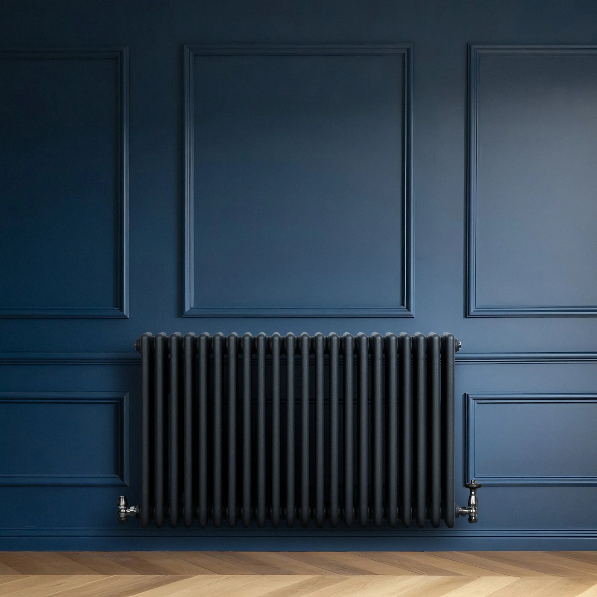 Traditional 4 Column Radiator - 600 x 1010mm - Anthracite Grey