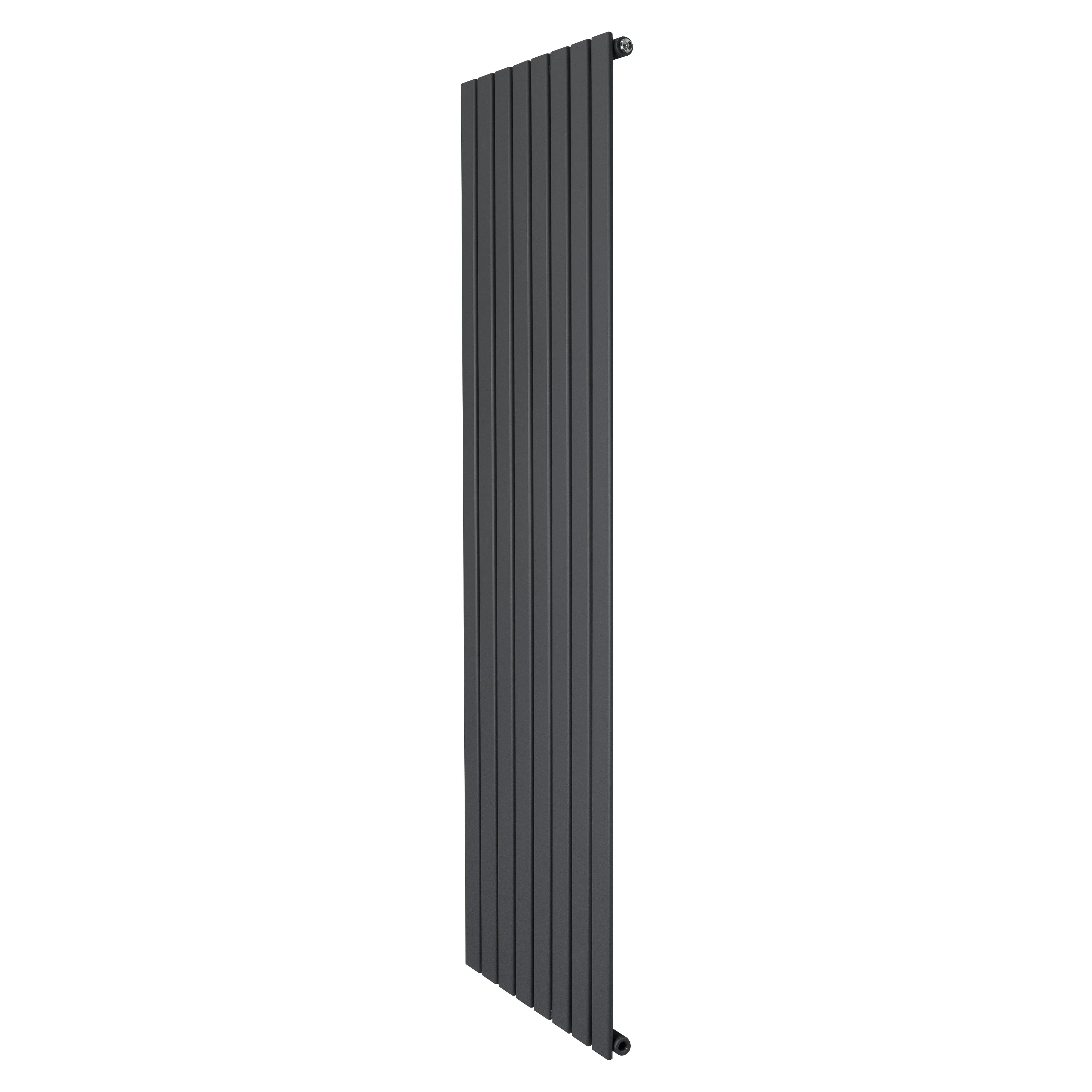 Flat Single Column Radiator - 1800 x 560mm - Anthracite Grey