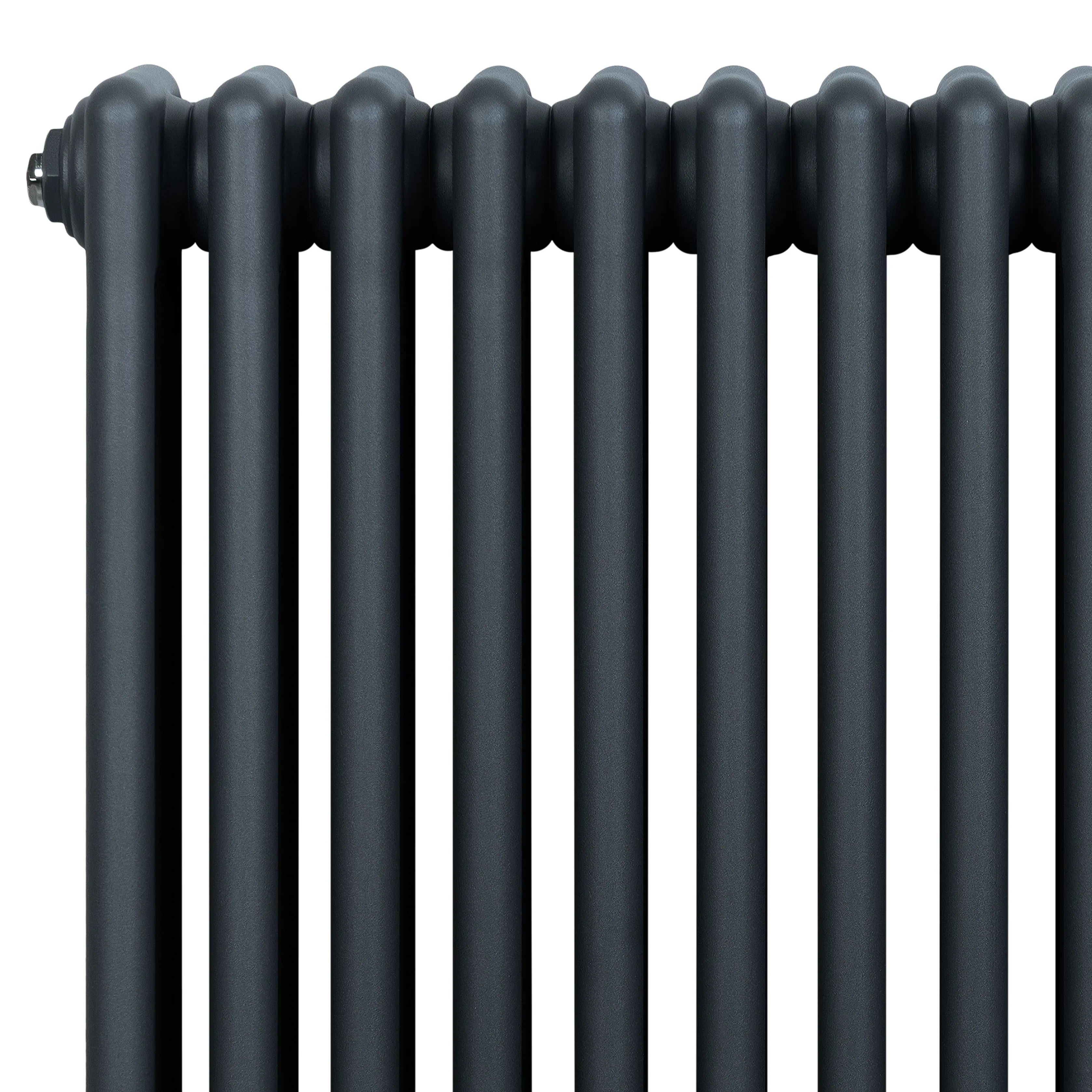 Traditional 4 Column Radiator - 300 x 1370mm - Anthracite