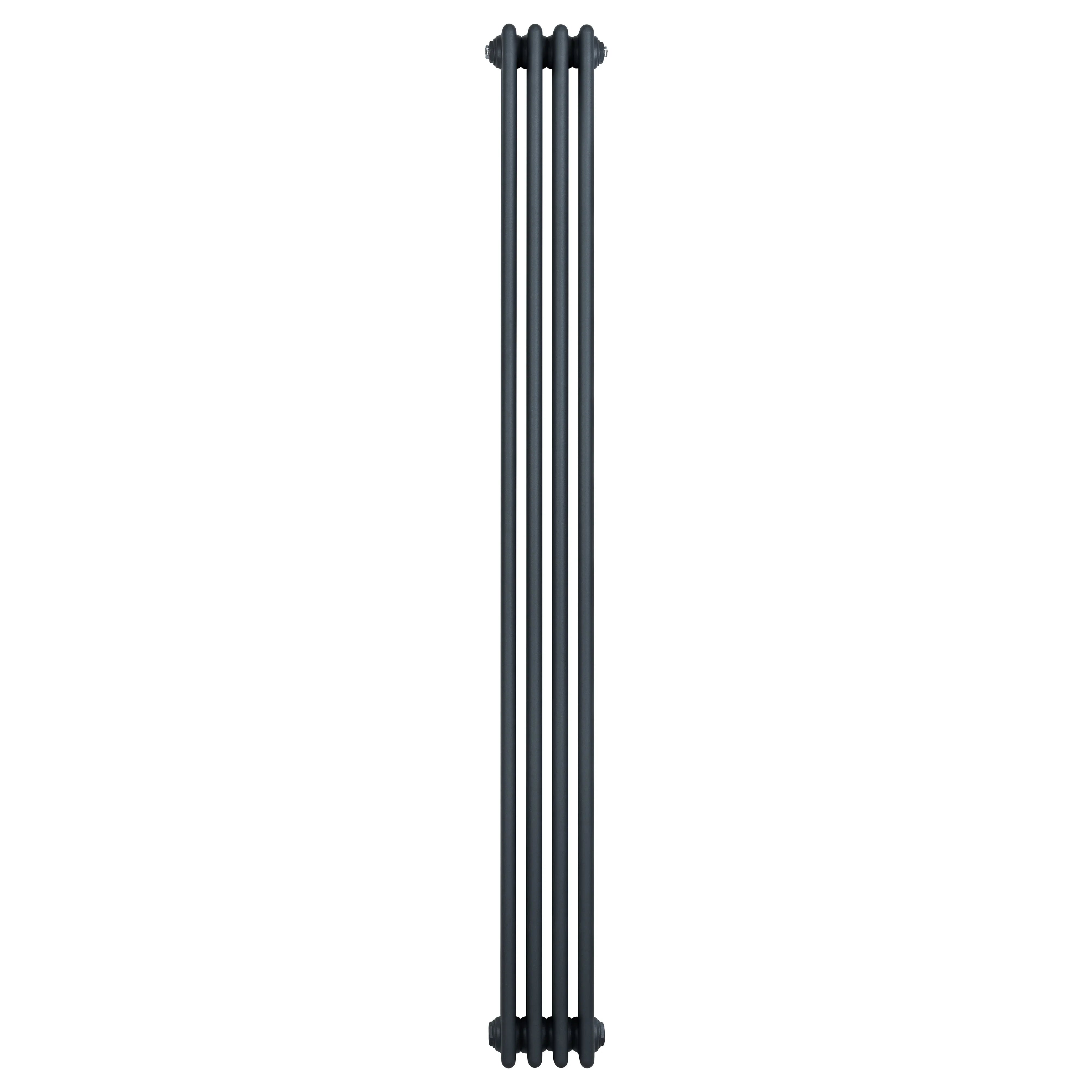 Traditional 4 Column Radiator - 1800 x 200mm - Anthracite Grey