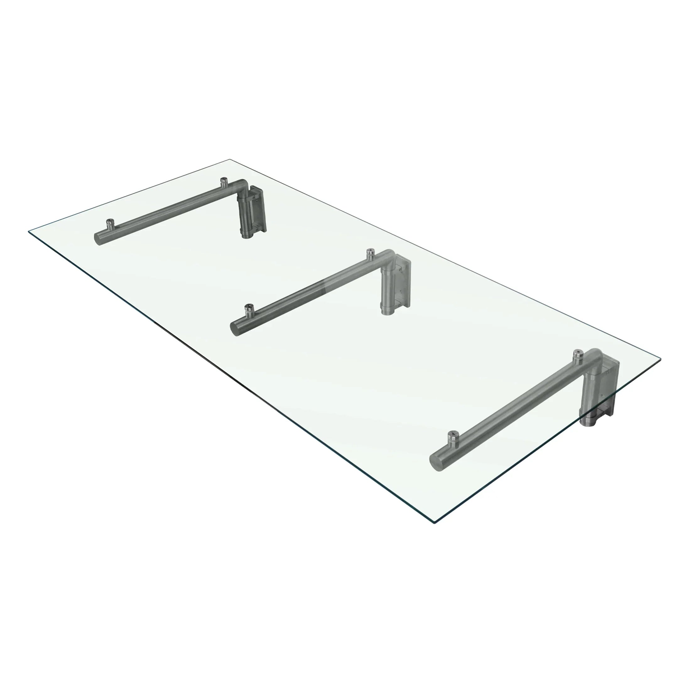Glass Door Canopy & Brackets - 180cm W x 80cm D