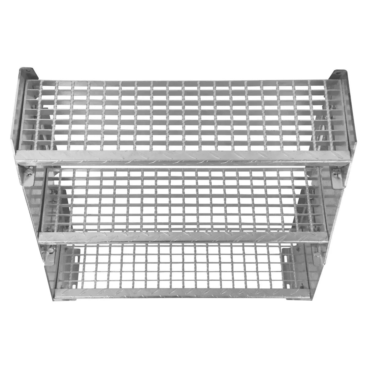 Adjustable 9 Section Galvanised Staircase - 900mm Wide