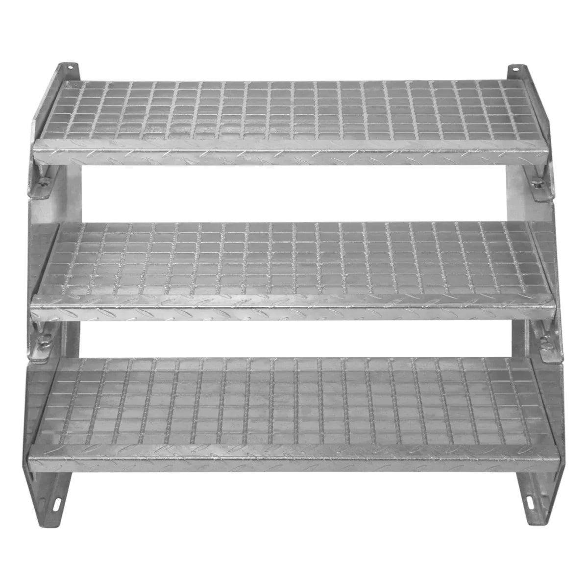 Adjustable 2 Section Galvanised Staircase - 900mm Wide