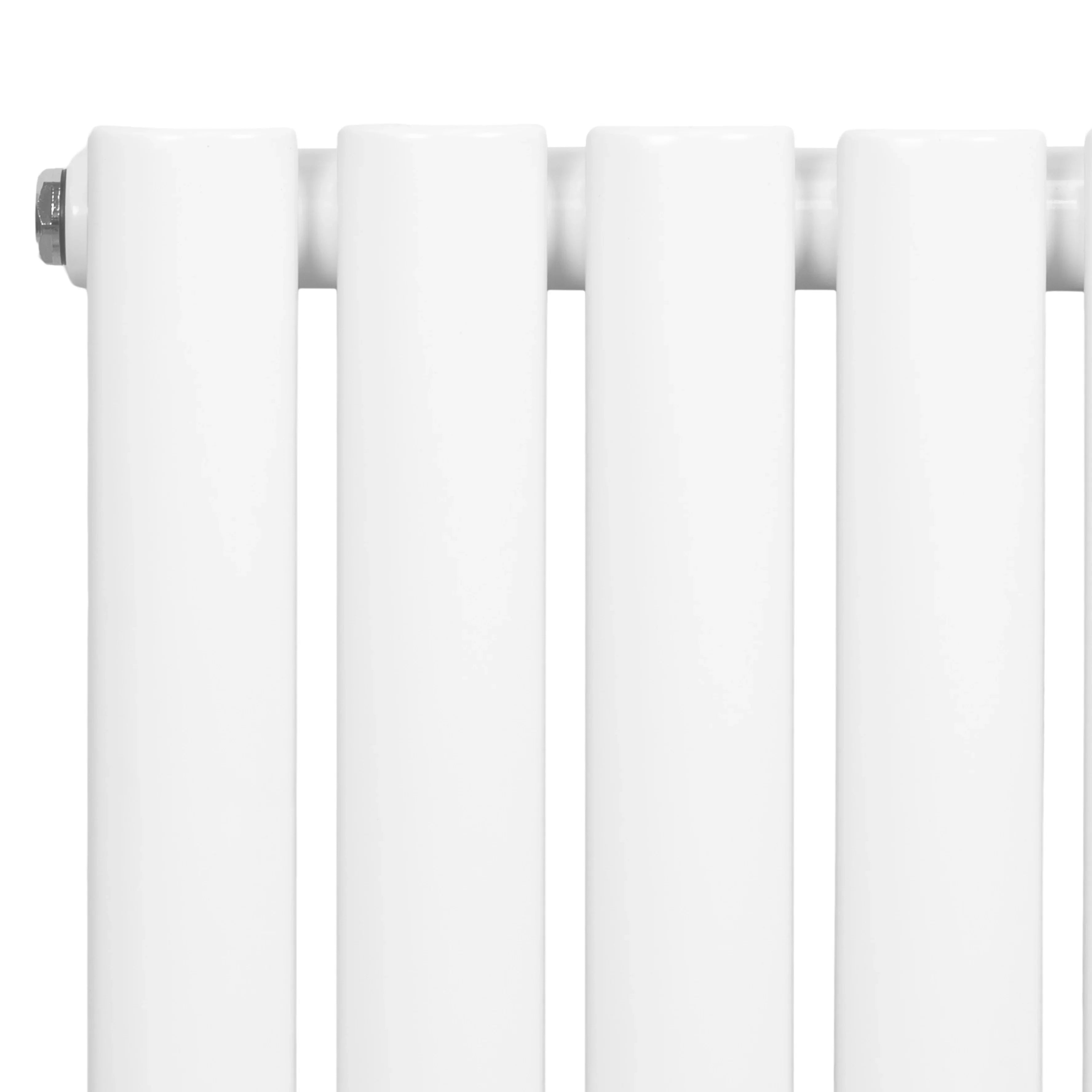 Oval Single Column Radiator - 600 x 1020mm - White