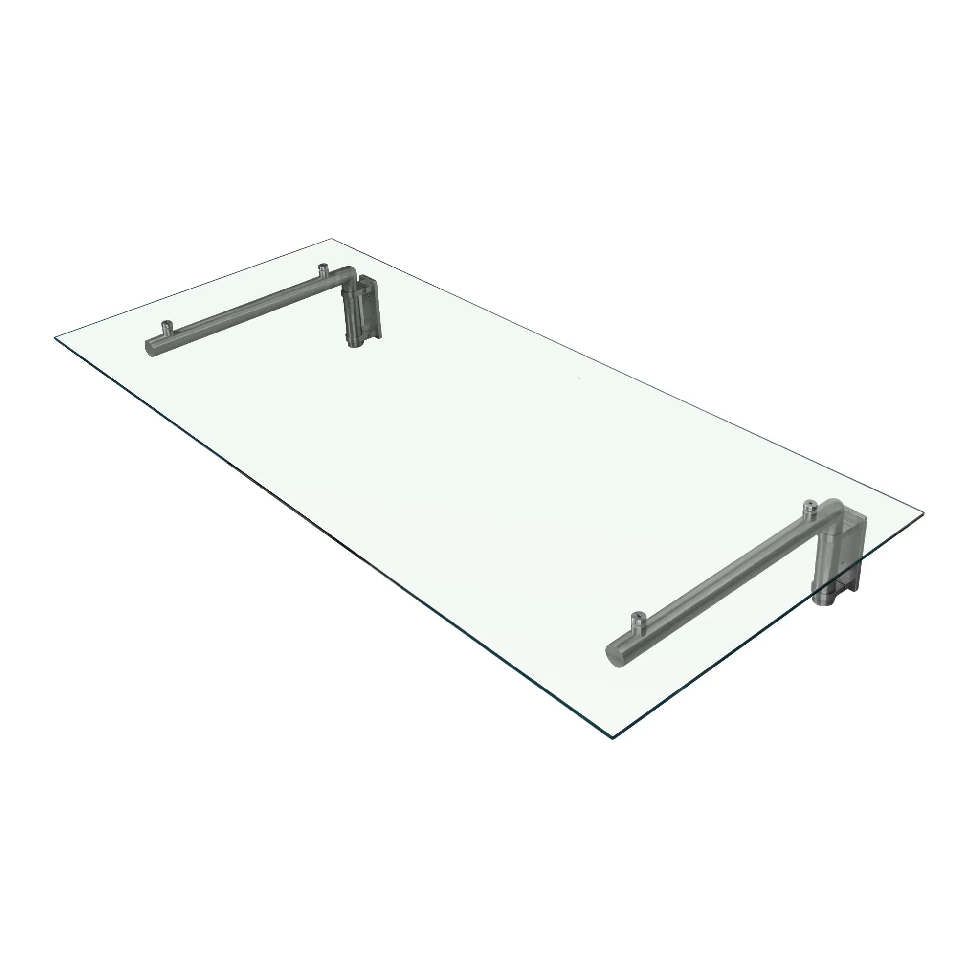 Glass Door Canopy & Brackets - 144cm W x 80cm D