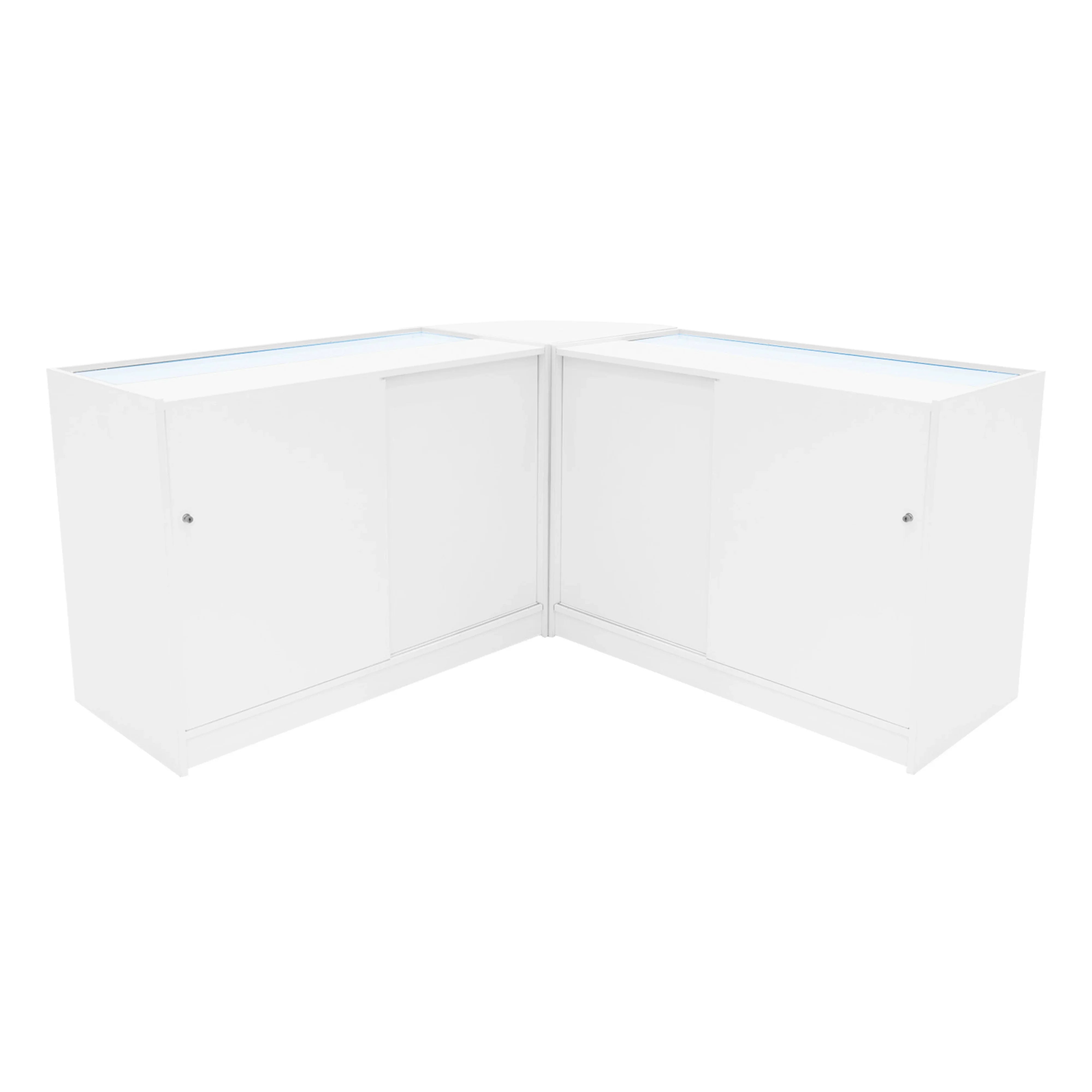 Triton LED Shop Counter Set K1200, B1200 & CM60 - White